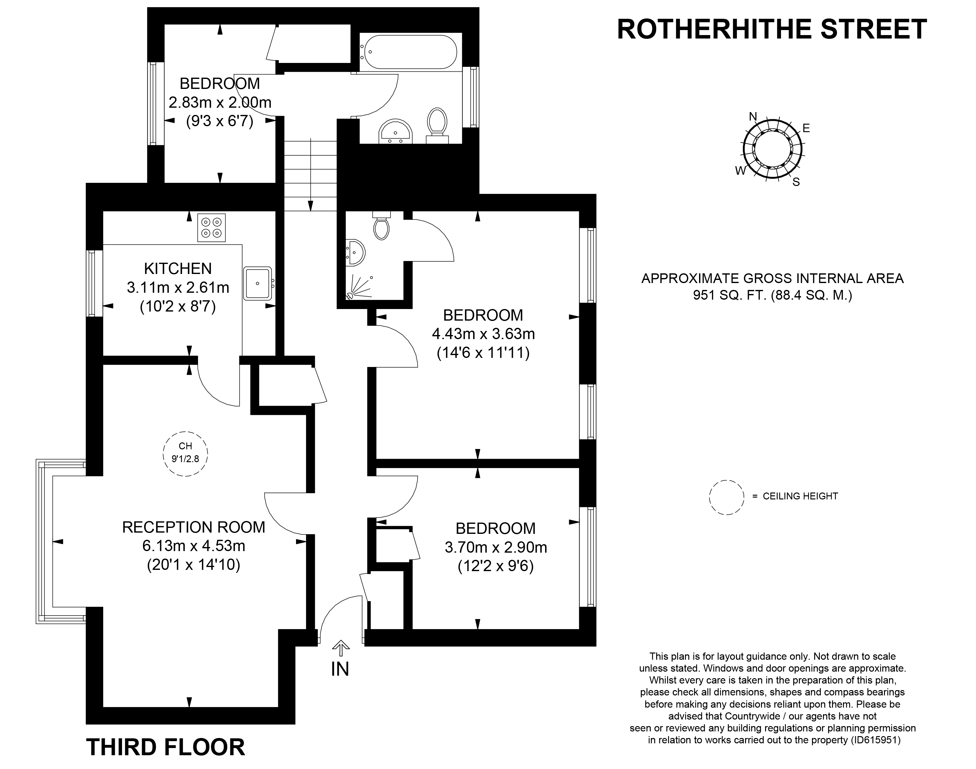 Horatio Court, 151 Rotherhithe Street, London SE16, 3 bedroom flat for ...