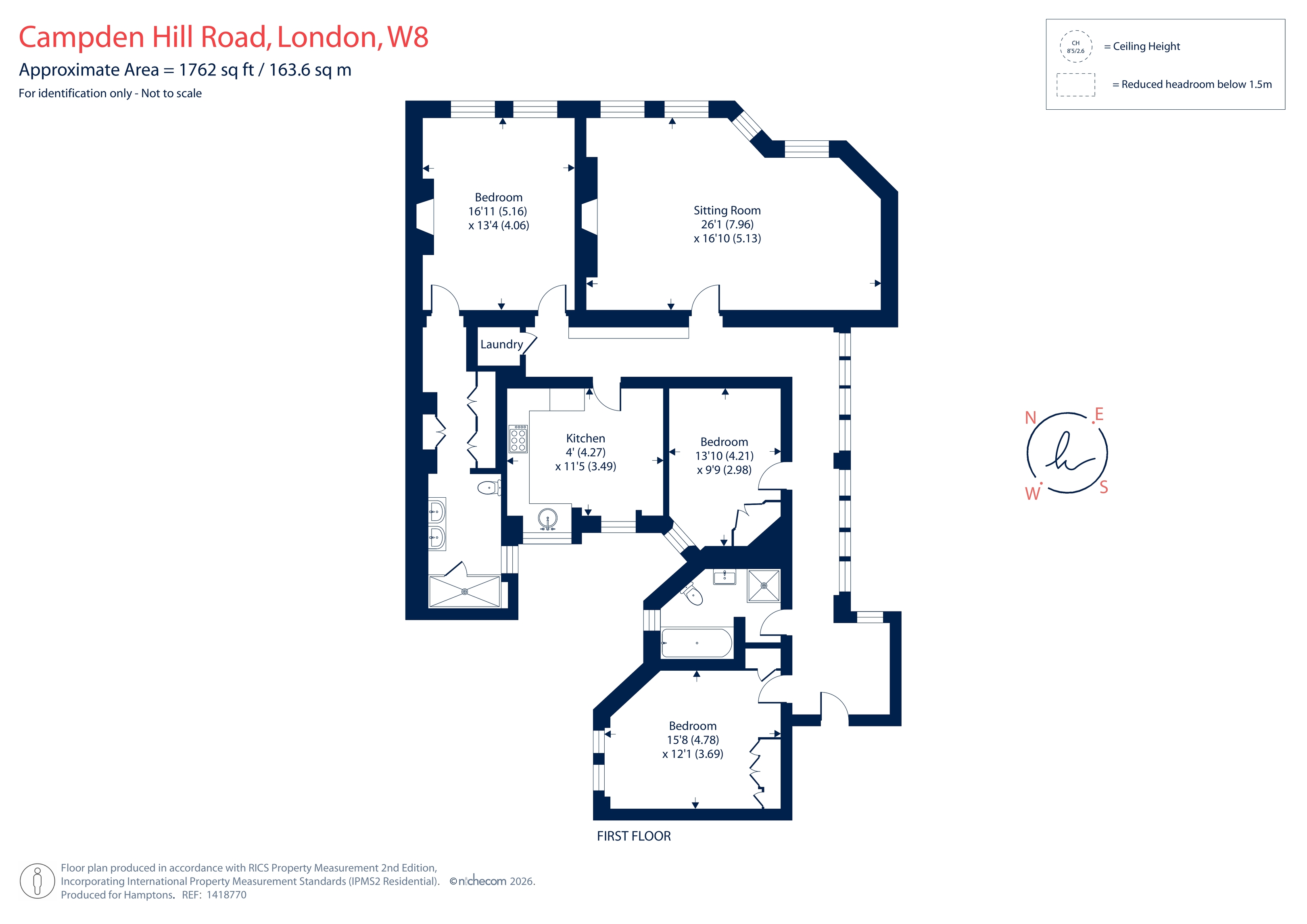 43 Campden Hill Court, Campden Hill Road, LONDON floorplan