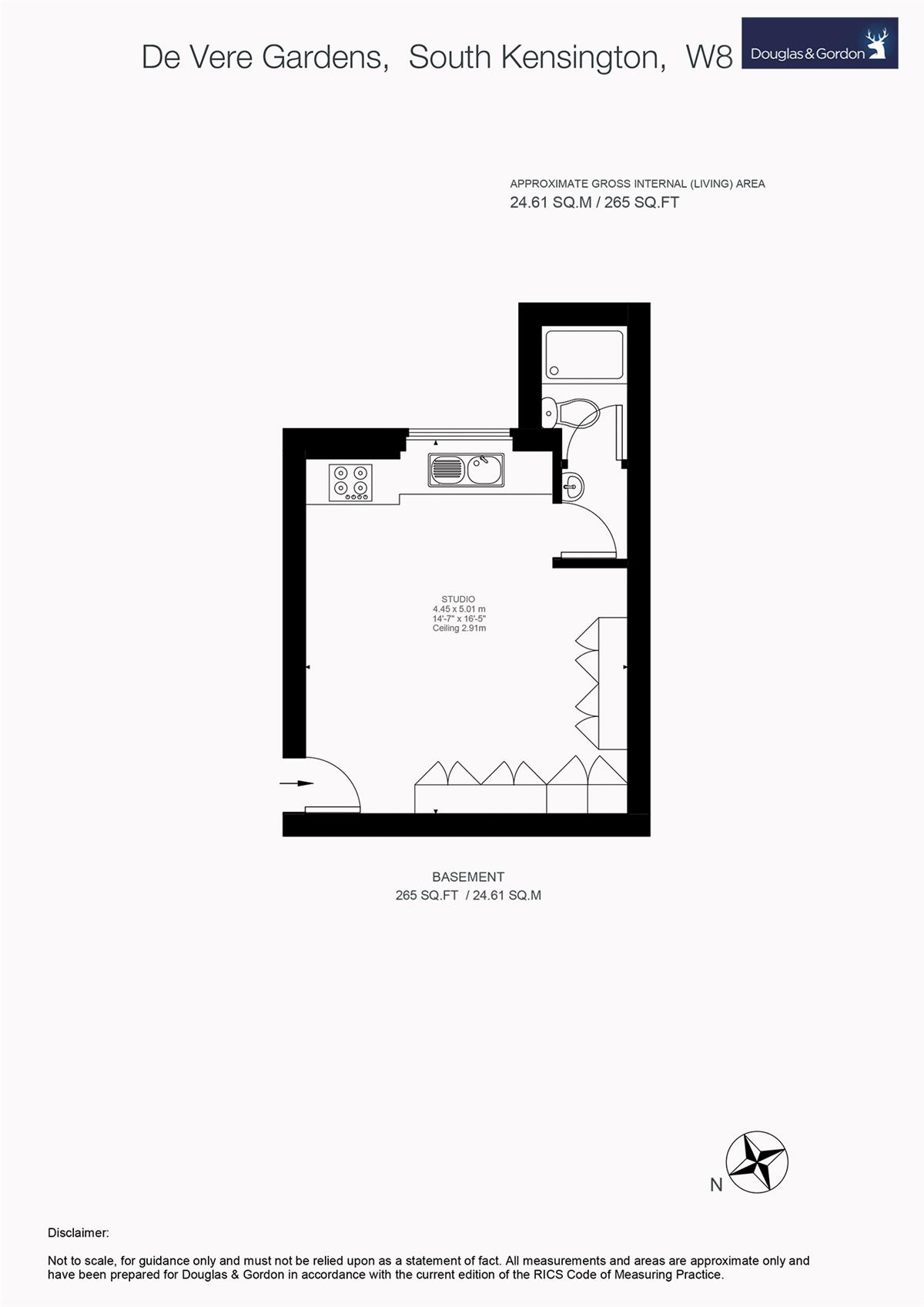 0 Bedrooms Studio to rent in De Vere Gardens, London W8