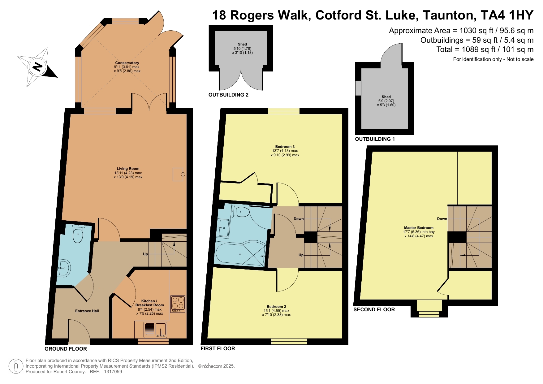 18 Rogers Walk, Taunton floorplan