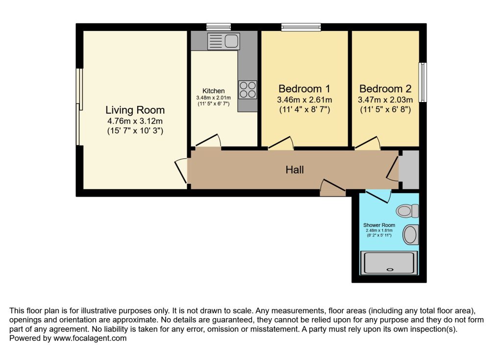 Flat 5 Harrowside Brow, Blackpool FY4, 2 bedroom flat for sale