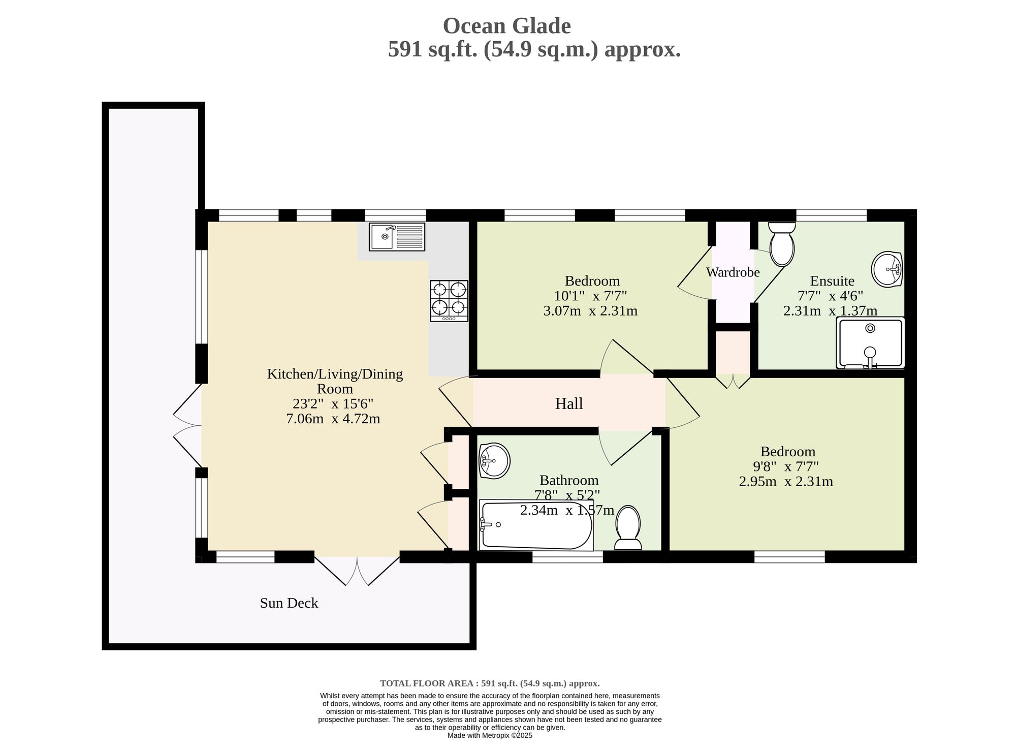 2 Ocean Glade, The Street, Corton floorplan