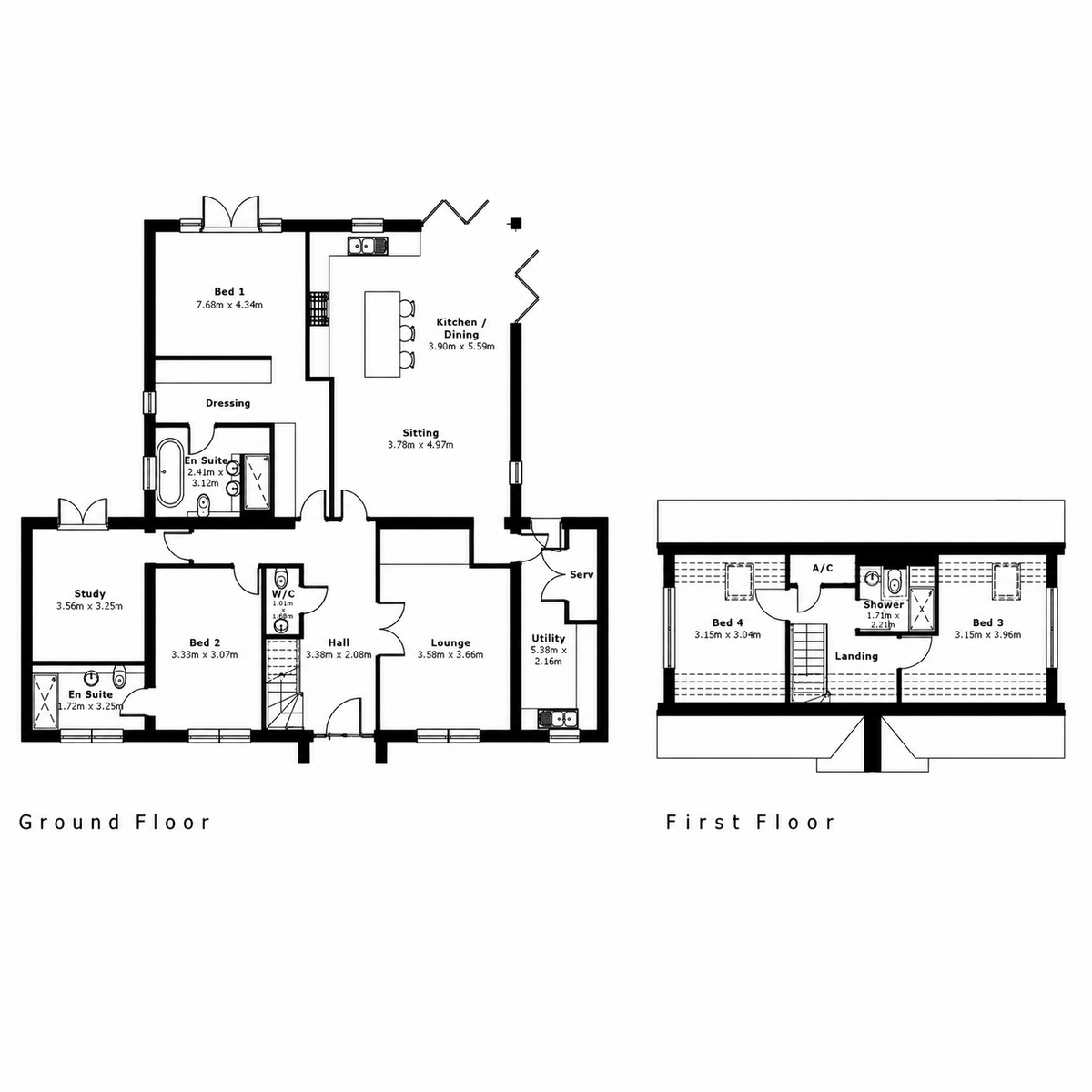 Megans Hideaway, Lincomb, Worcestershire floorplan