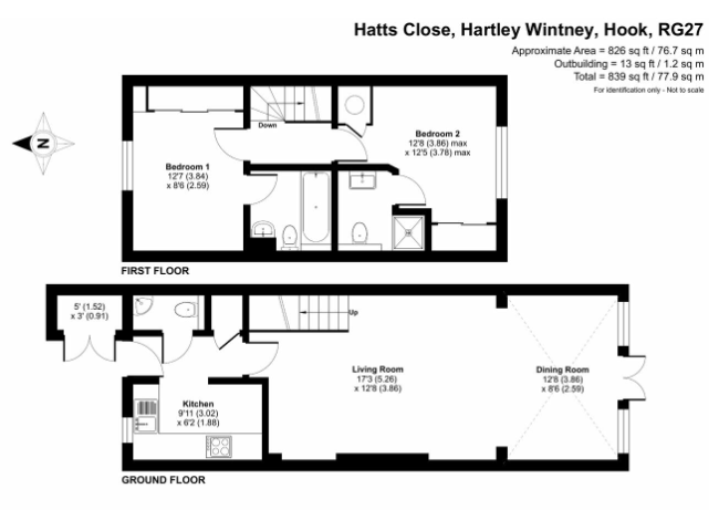 3, Hatts Close, Hook floorplan