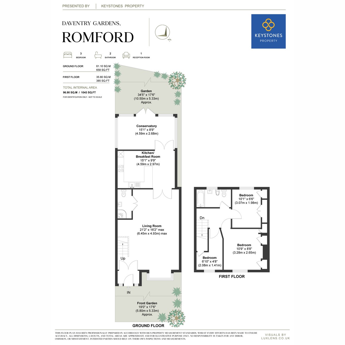 11, Daventry Gardens,, Romford floorplan