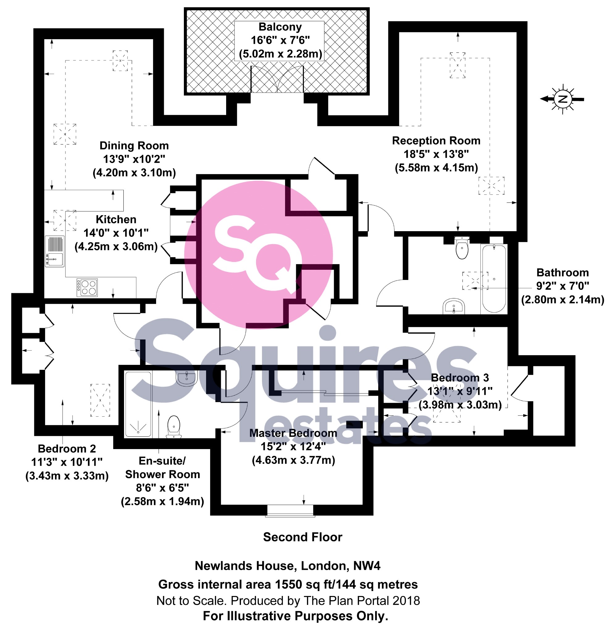 3 Bedrooms Flat for sale in Tenterden Grove, Hendon, London NW4