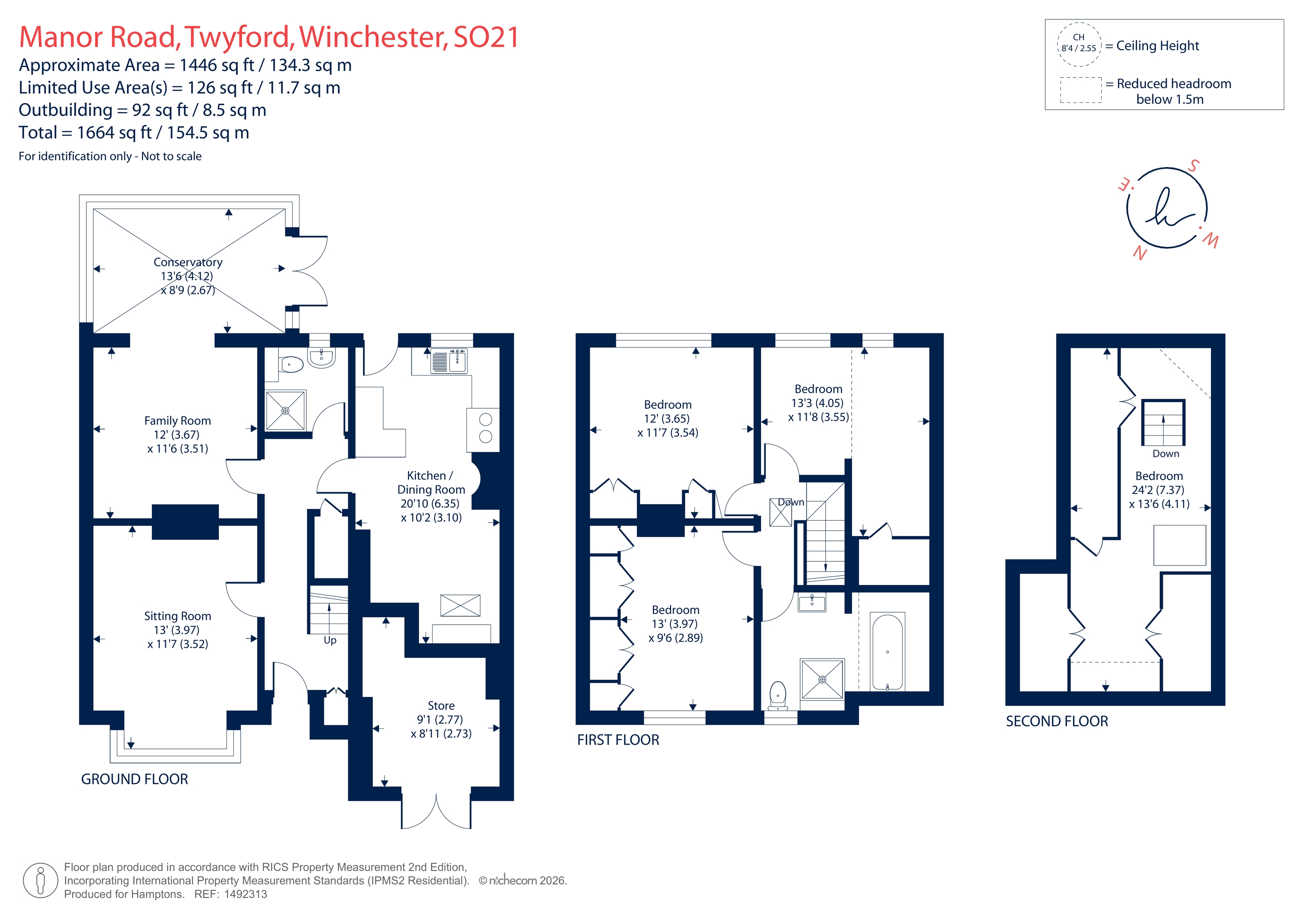 St. Leonards, Manor Road, Winchester floorplan