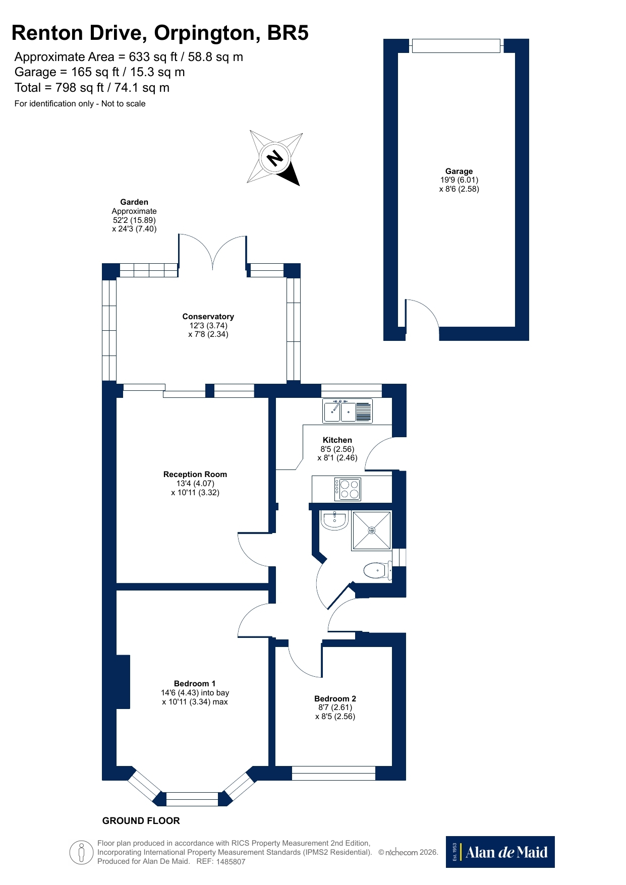 46, Renton Drive, Orpington floorplan