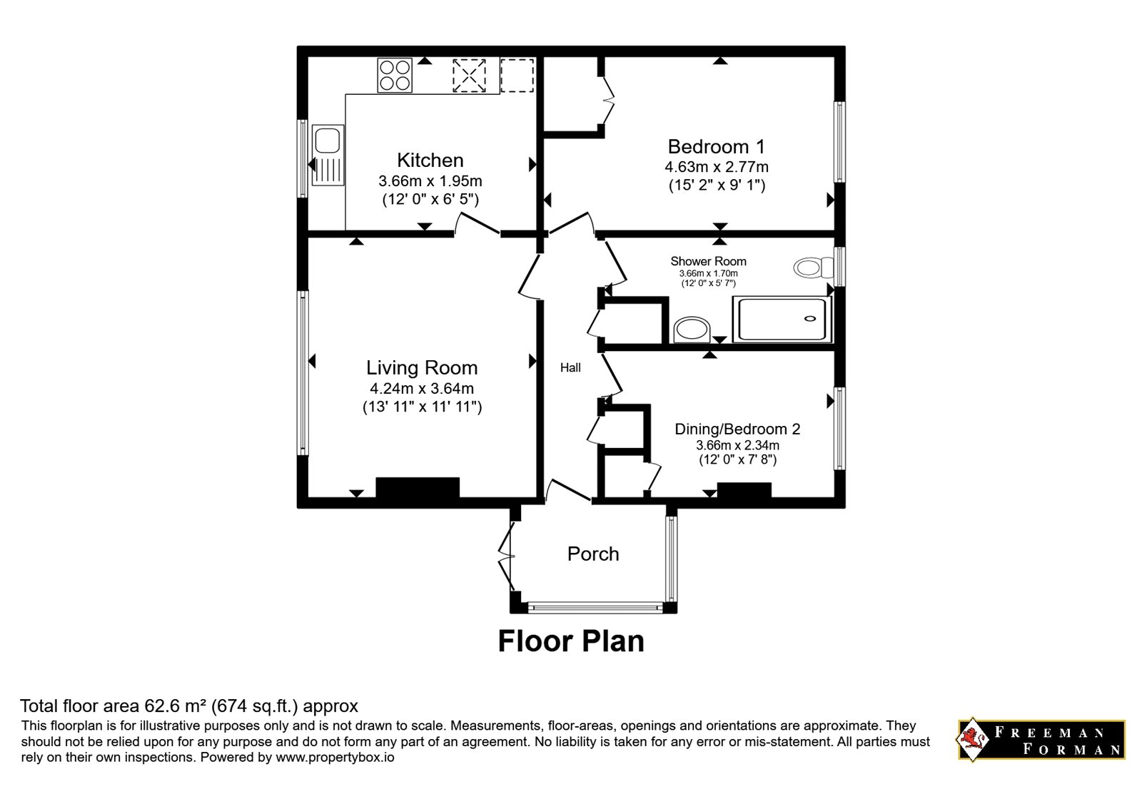 Flat 23, Parkside,, Alexandra Road, East Sussex floorplan