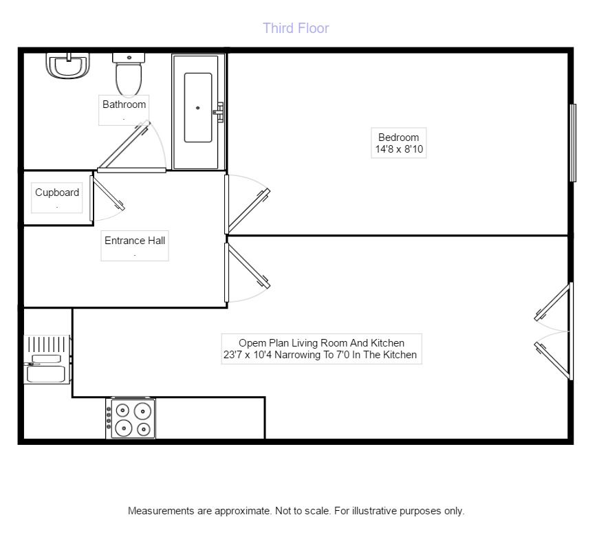 1 Bedrooms Flat to rent in Castle Lane, Bedford MK40