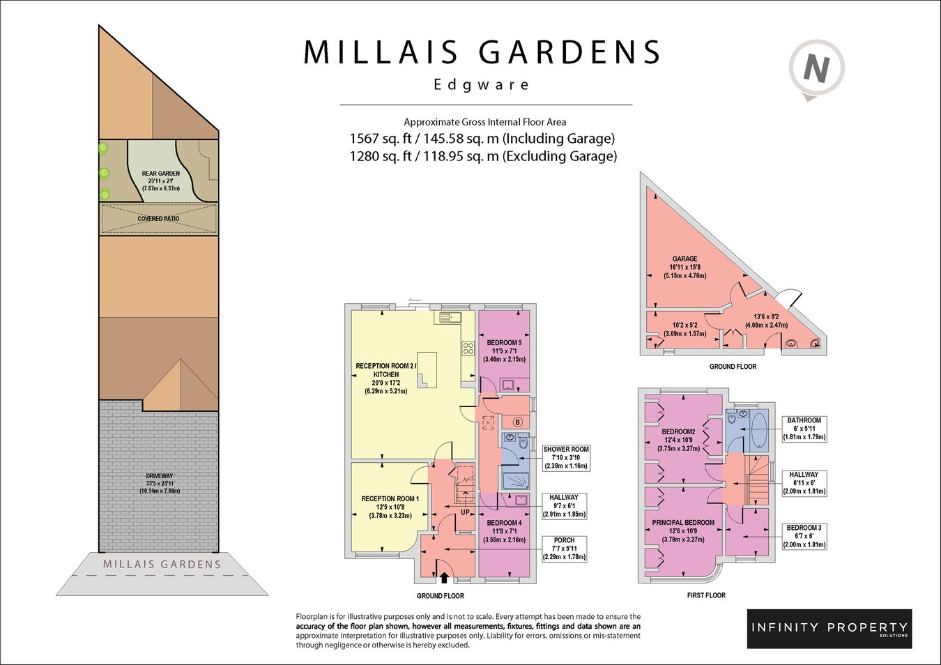 41, Millais Gardens, Edgware floorplan