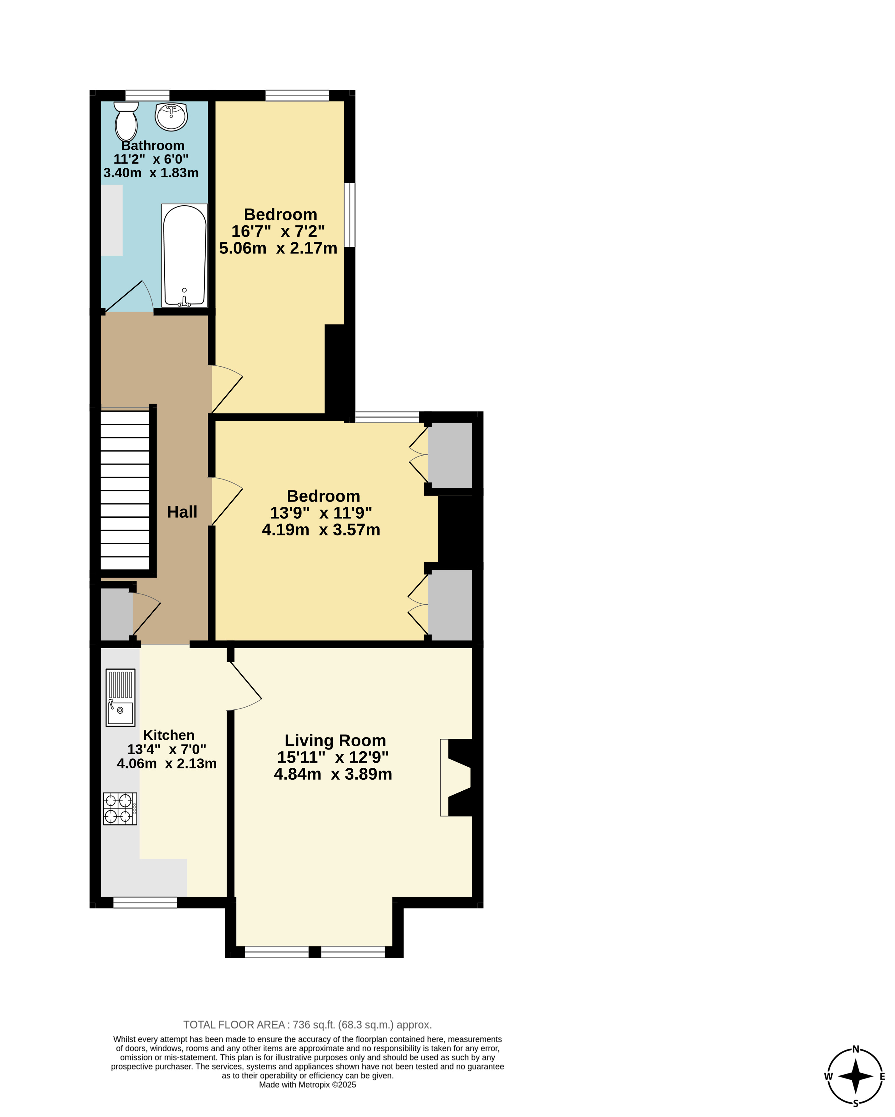 First Floor Flat, 20, Wynn Road, Kent floorplan