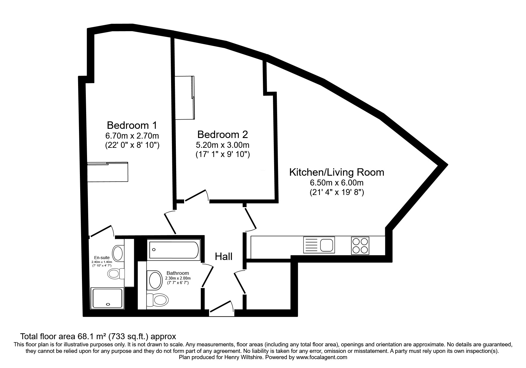 1203, Three60, Silvercroft Street, Manchester floorplan