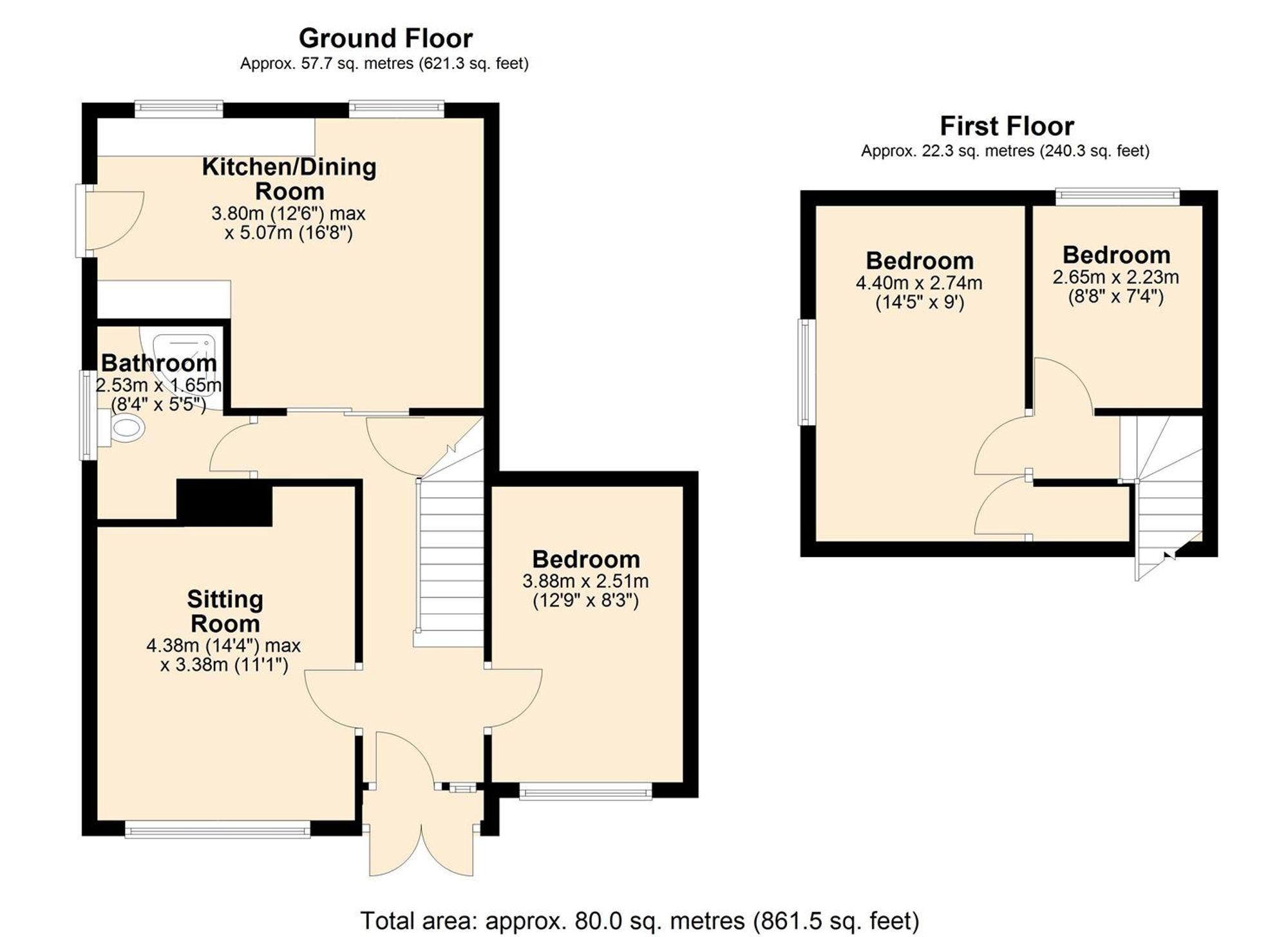 55 Cumberland Road, Manchester floorplan