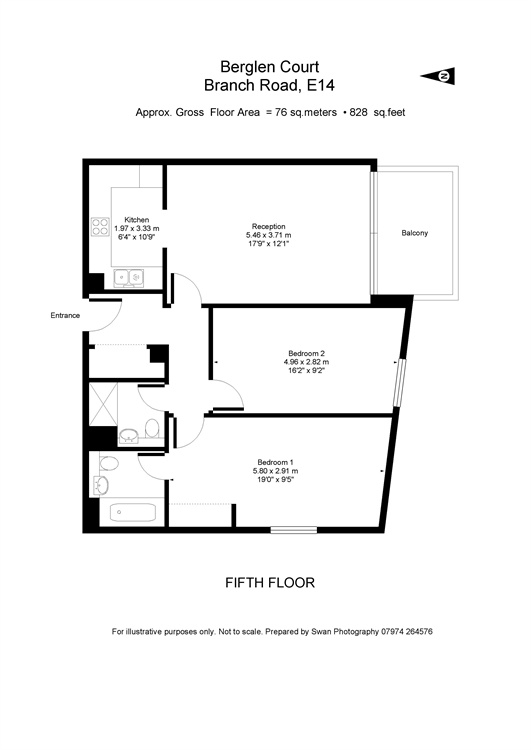 2 Bedrooms Flat to rent in Berglen Court, Branch Road E14