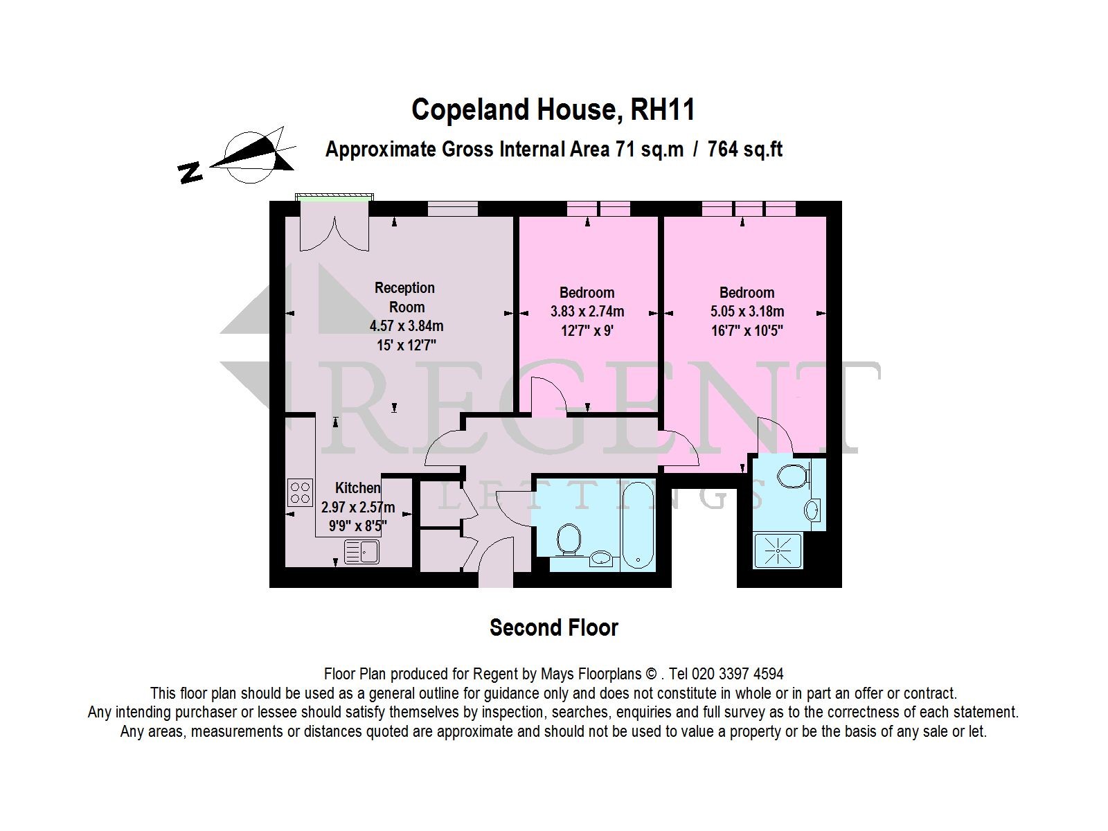 2 Bedrooms Flat to rent in Copland House, Crawley RH11