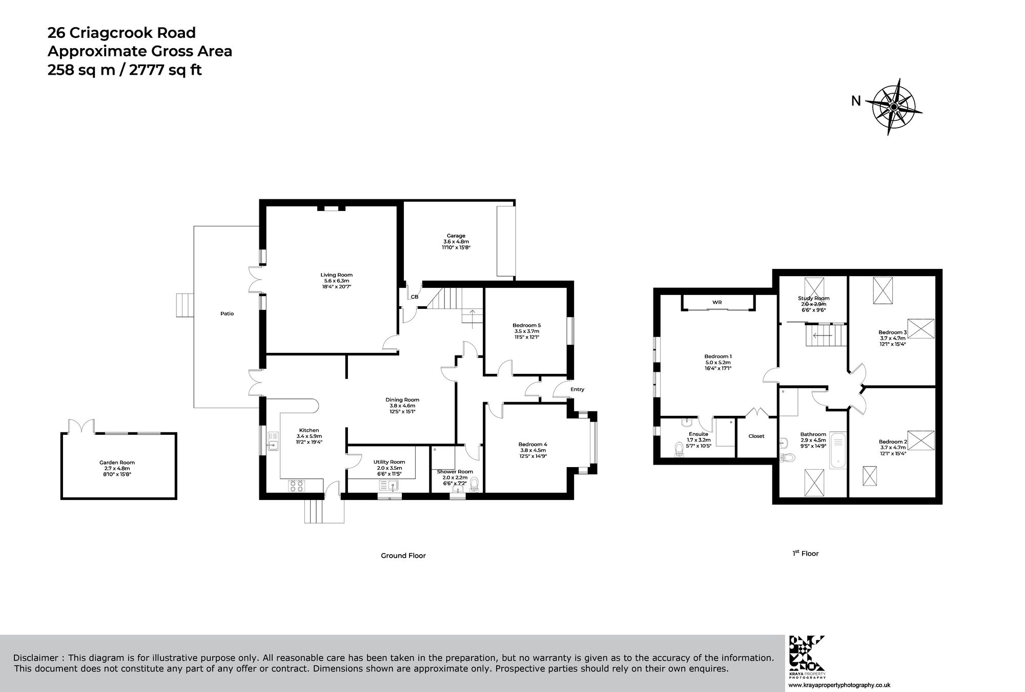 26 Craigcrook Road, Edinburgh floorplan