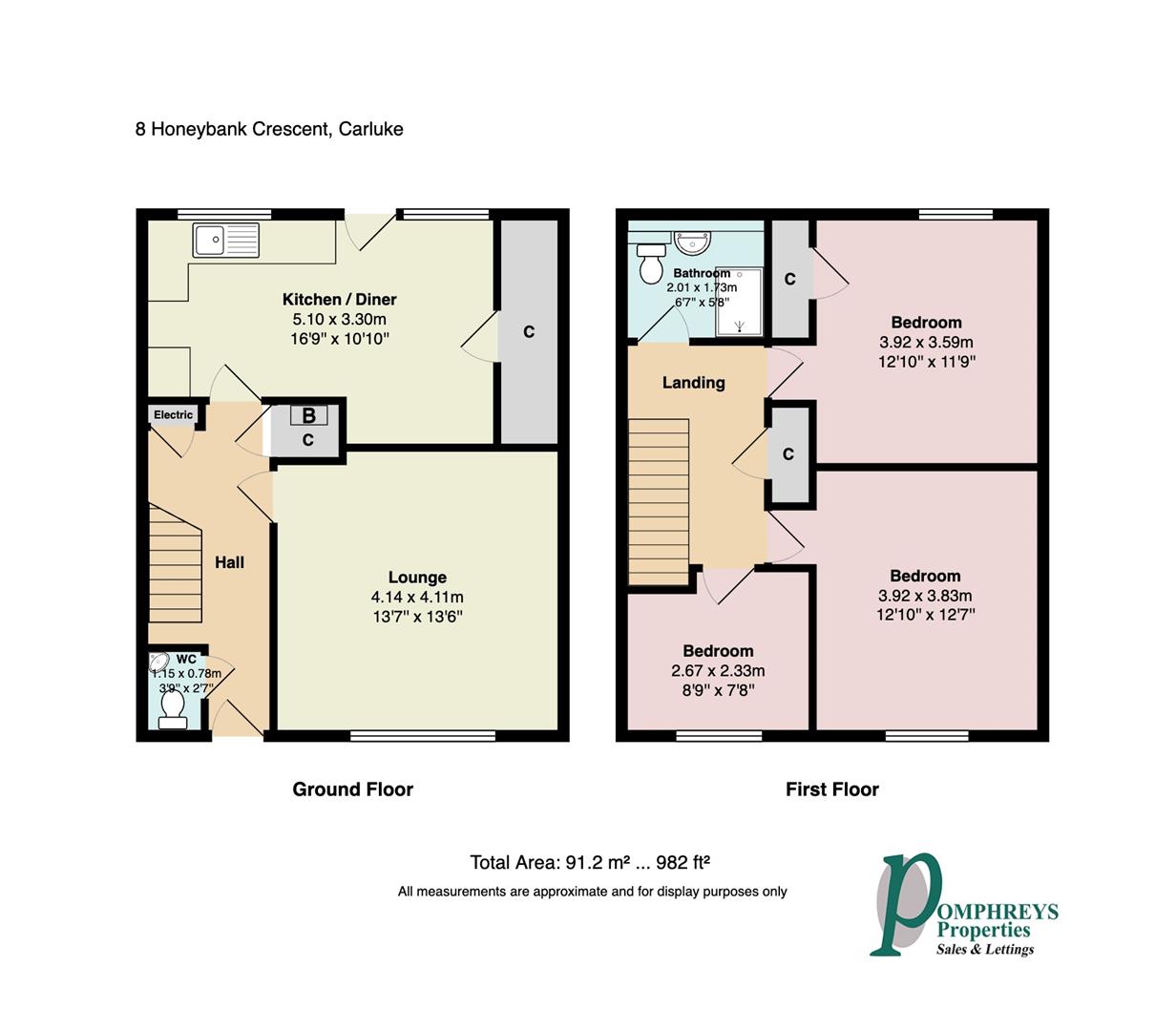 8, Honeybank Crescent, Carluke floorplan