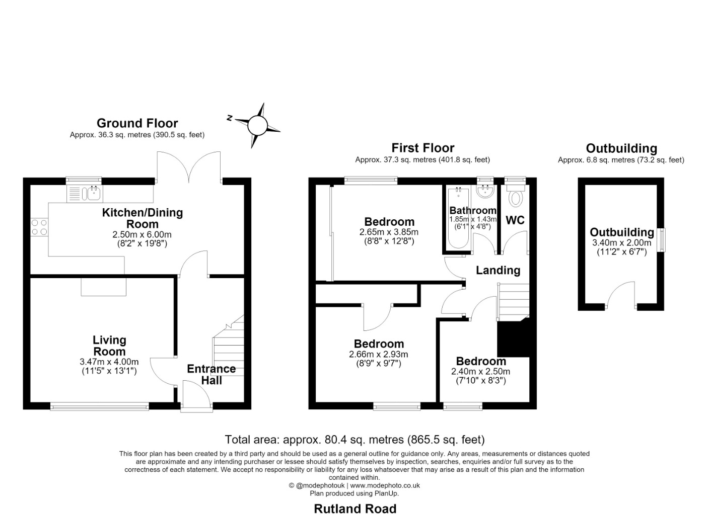 60, Rutland Road, Chelmsford floorplan