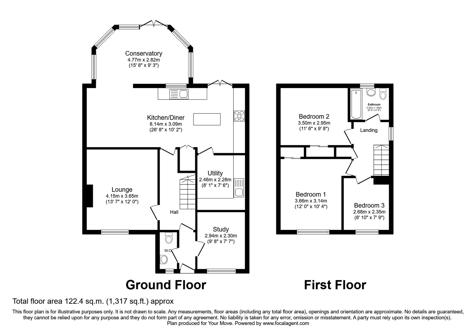 20, Grovefields, Telford floorplan