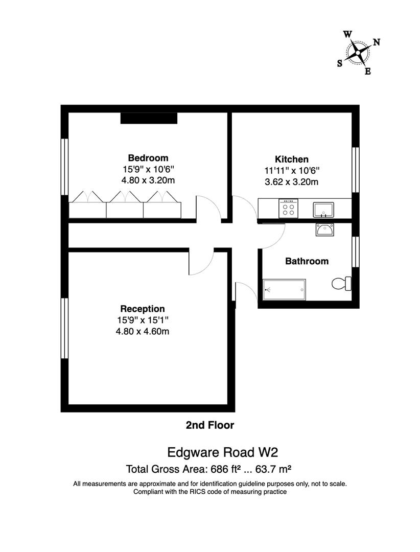 433b, Edgware Road, London floorplan