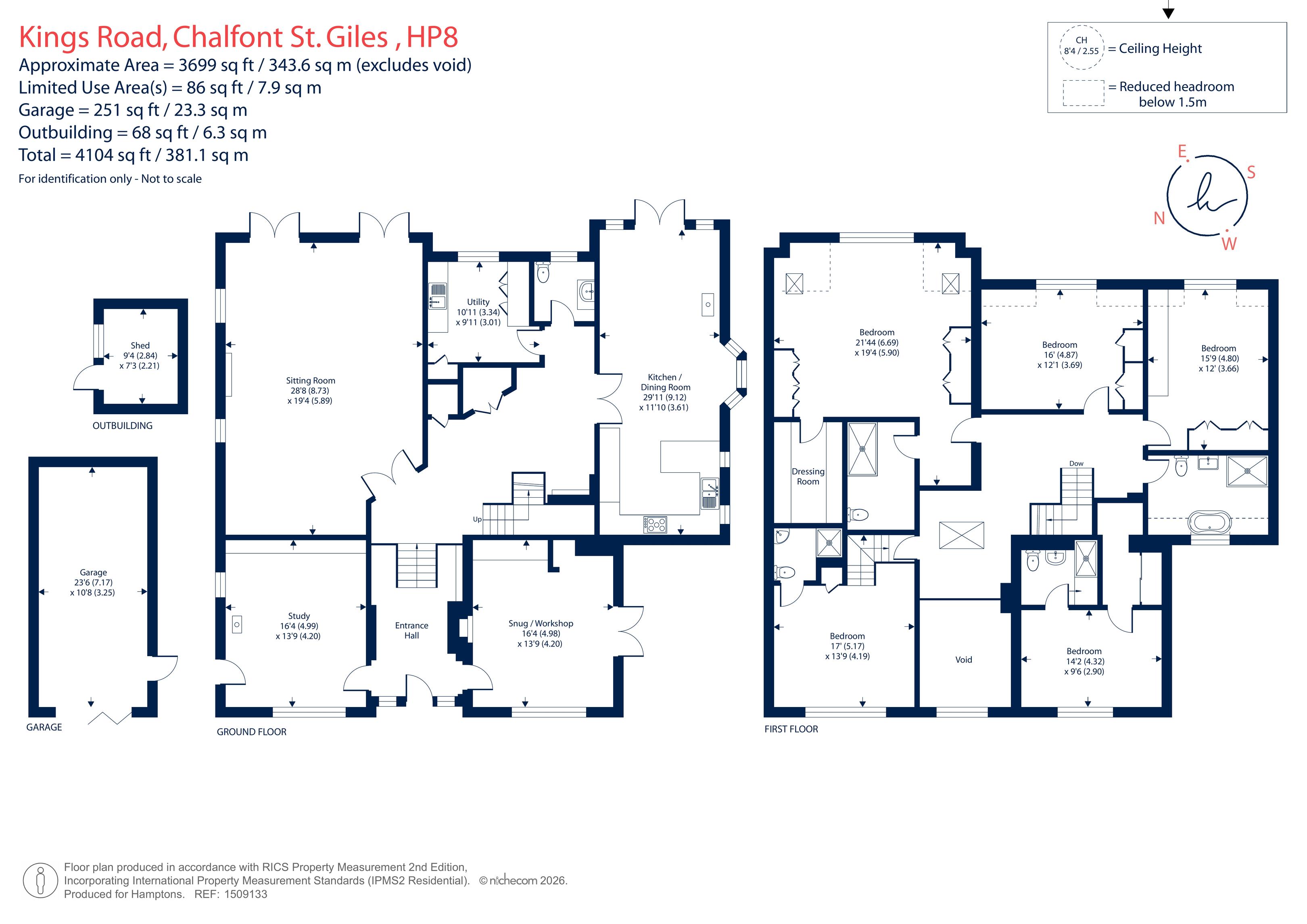 46, Kings Road, Chalfont St. Giles floorplan