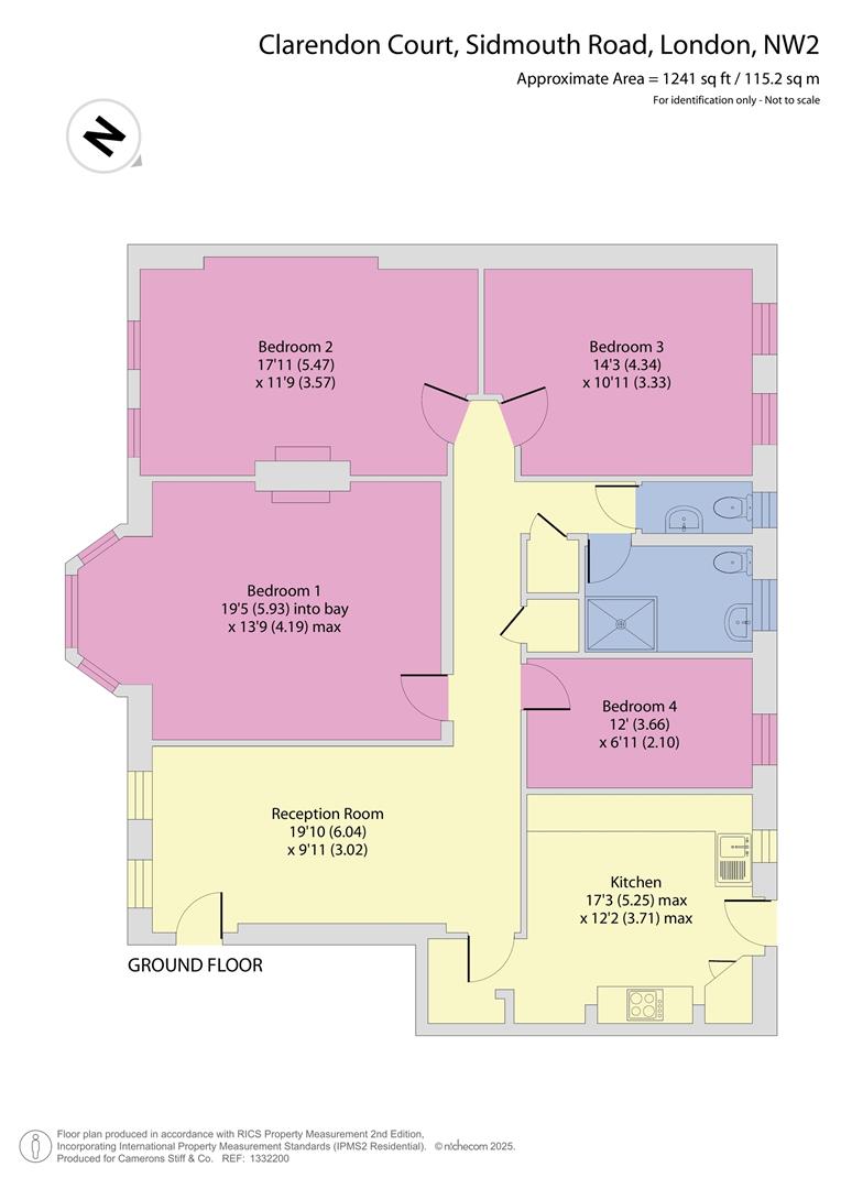 42 Clarendon Court, Sidmouth Road, London floorplan