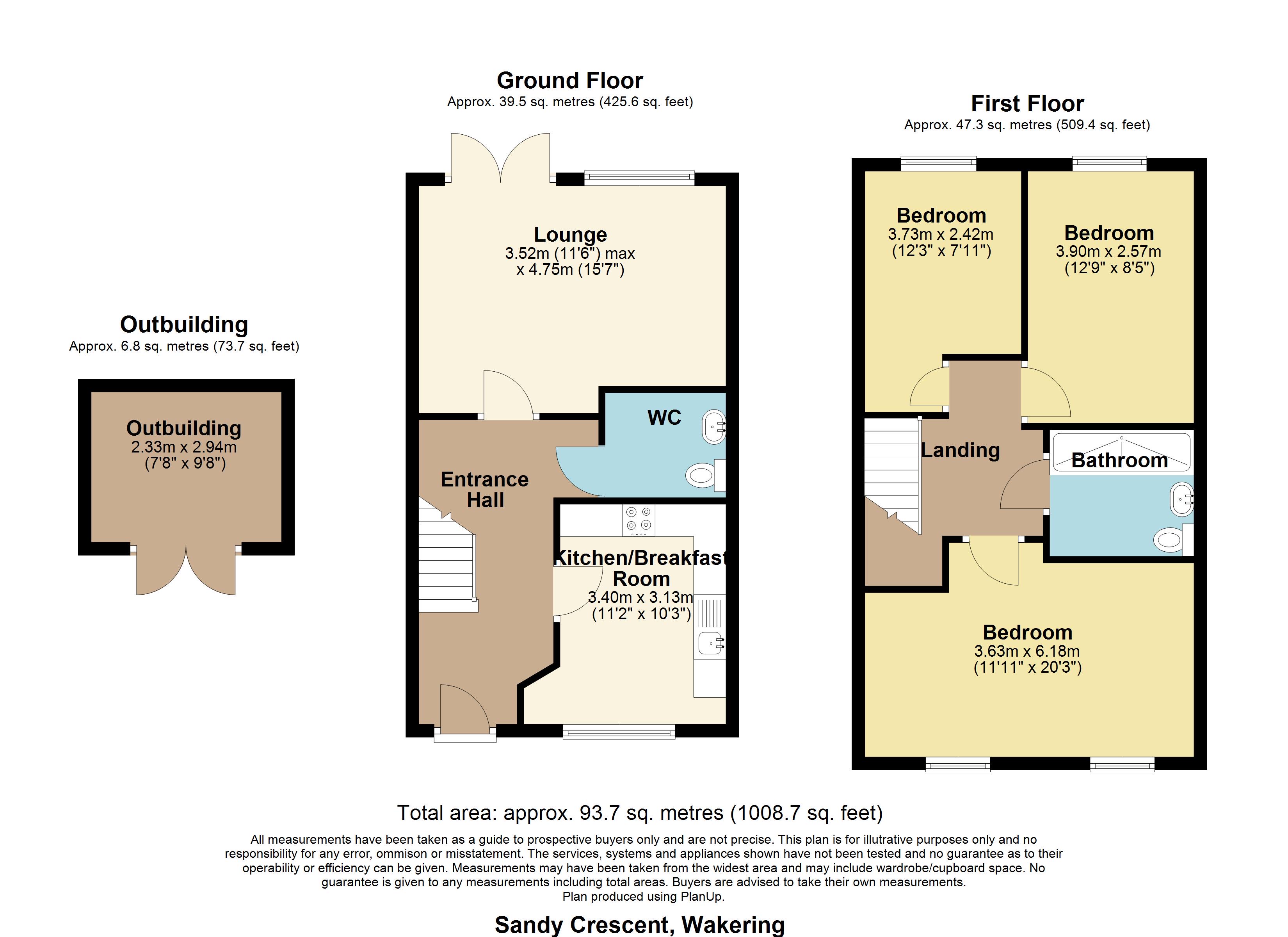 17, Sandy Crescent, Great Wakering floorplan