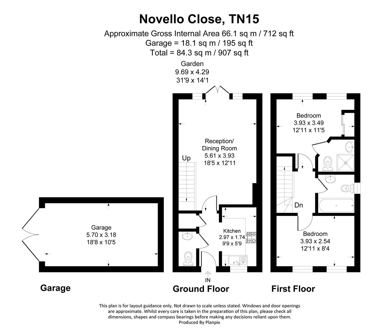 32, Novello Close, Sevenoaks floorplan