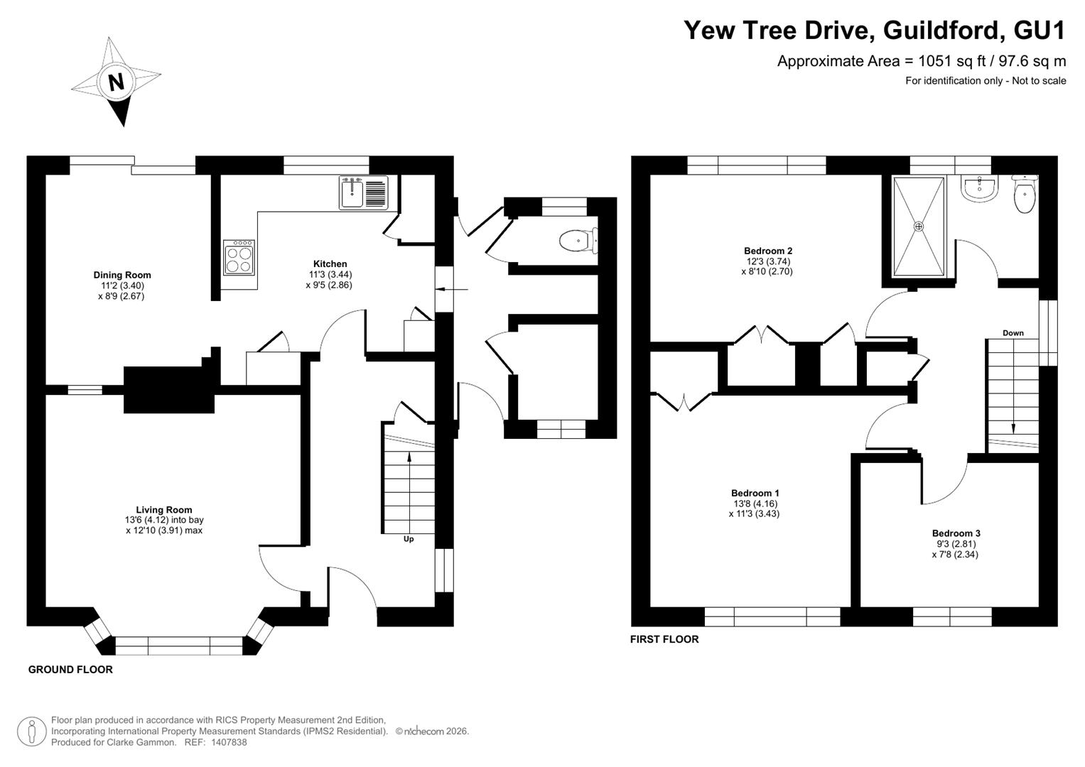 70, Yew Tree Drive, Guildford floorplan