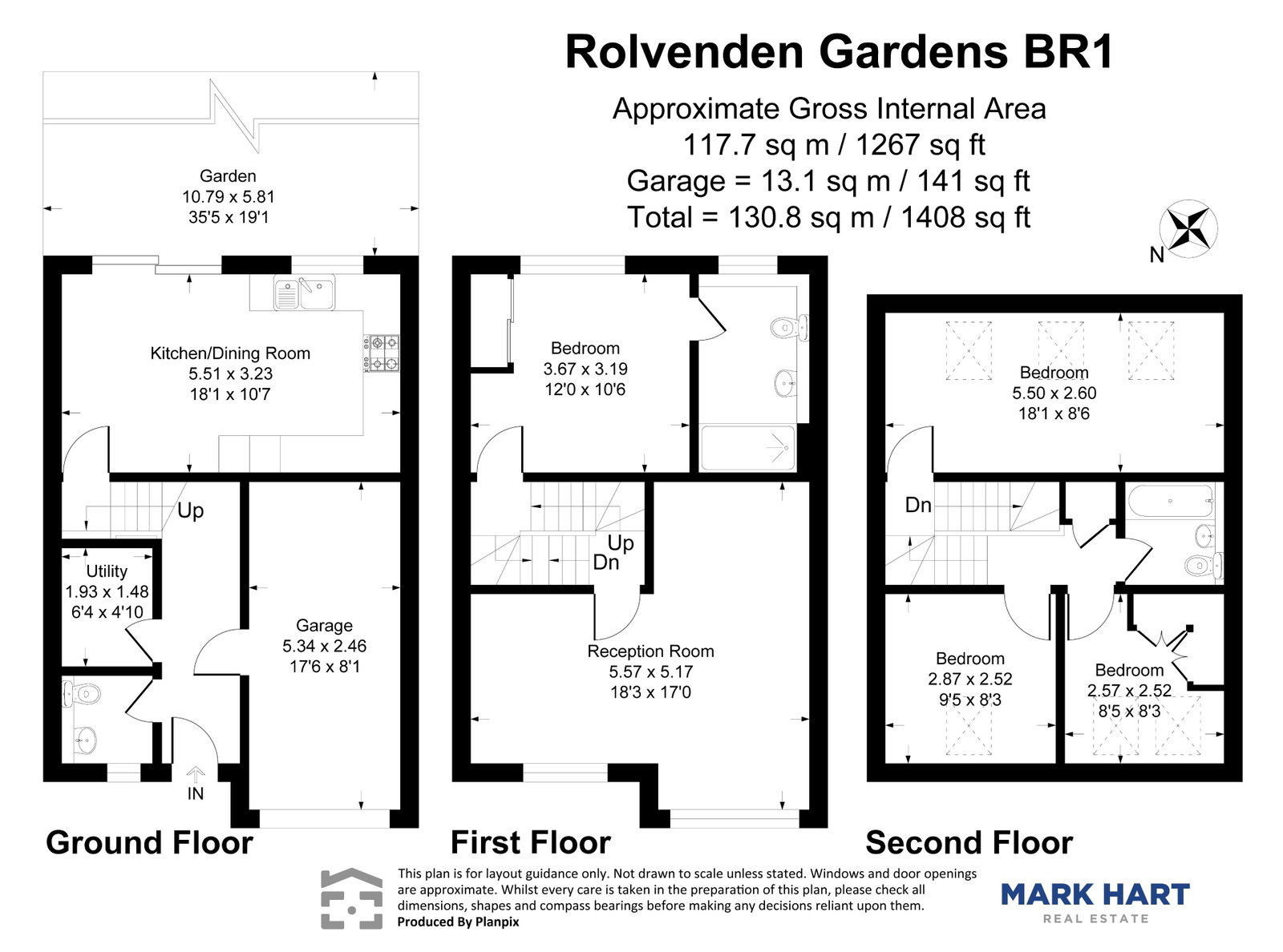 9, Rolvenden Gardens, Bromley floorplan