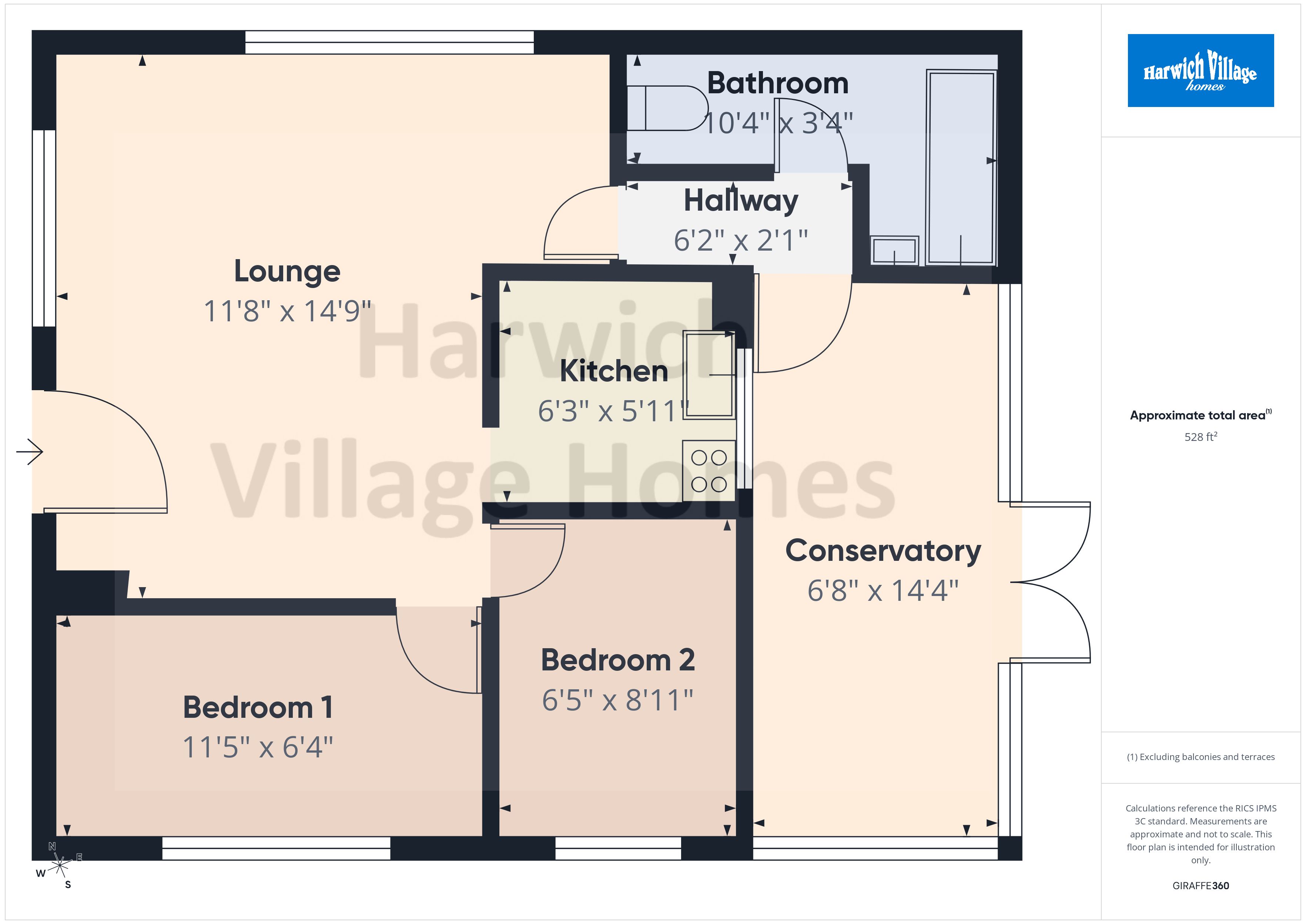 83, Norman Way, Clacton-on-Sea floorplan