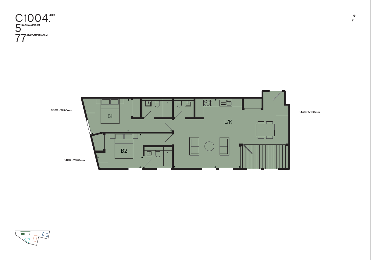 Flat 15 Josephine House, 10, Oberman Road, London floorplan