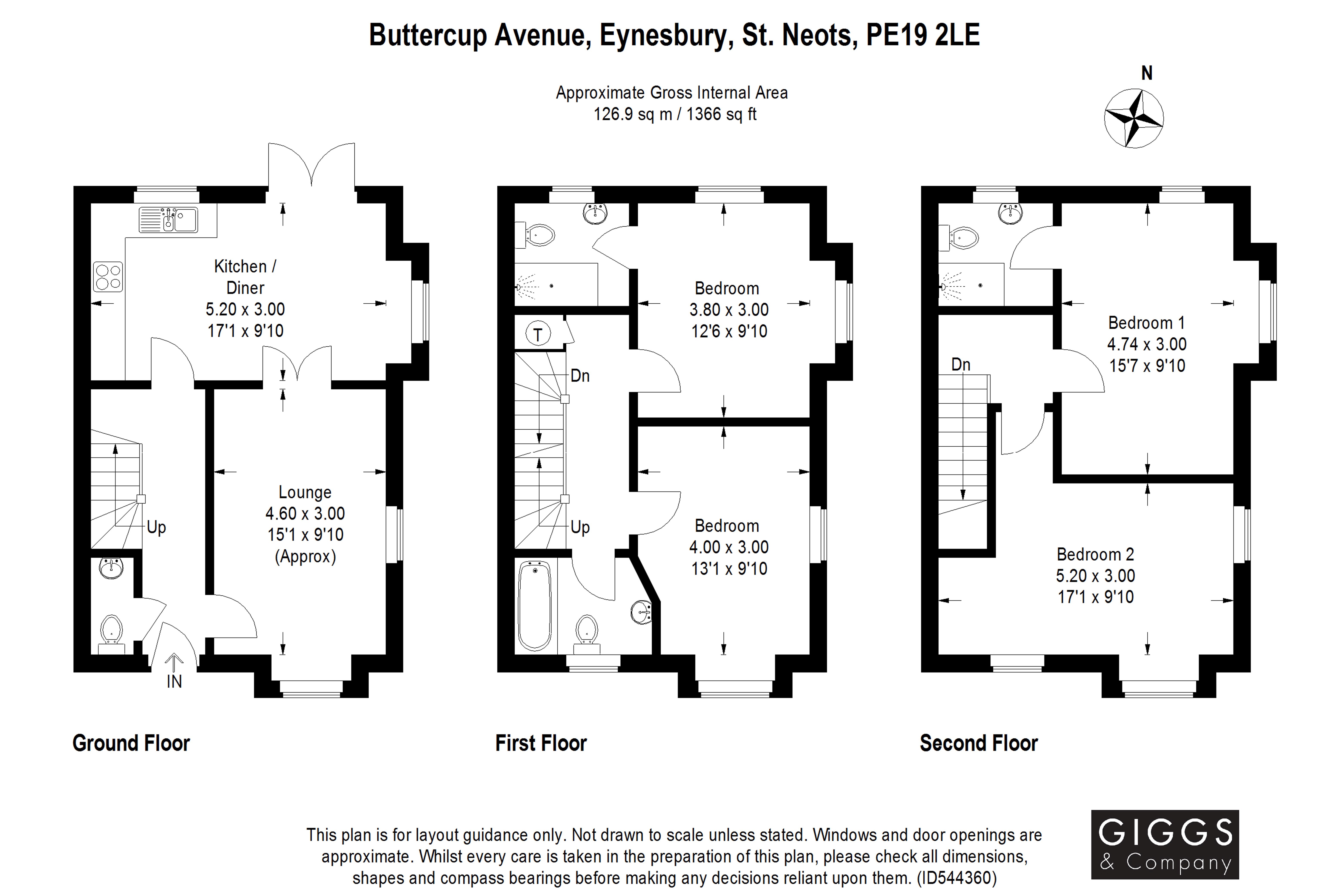 4 Bedrooms End terrace house for sale in Buttercup Avenue, Eynesbury, St. Neots, Cambridgeshire PE19