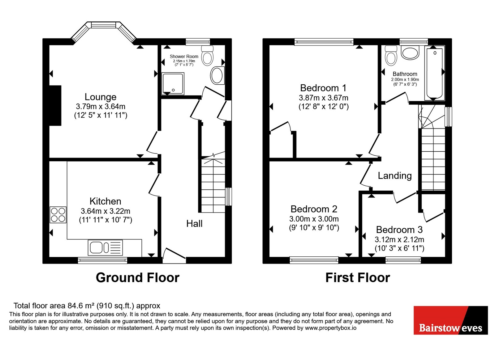 3, Woodside Place, Staffordshire floorplan