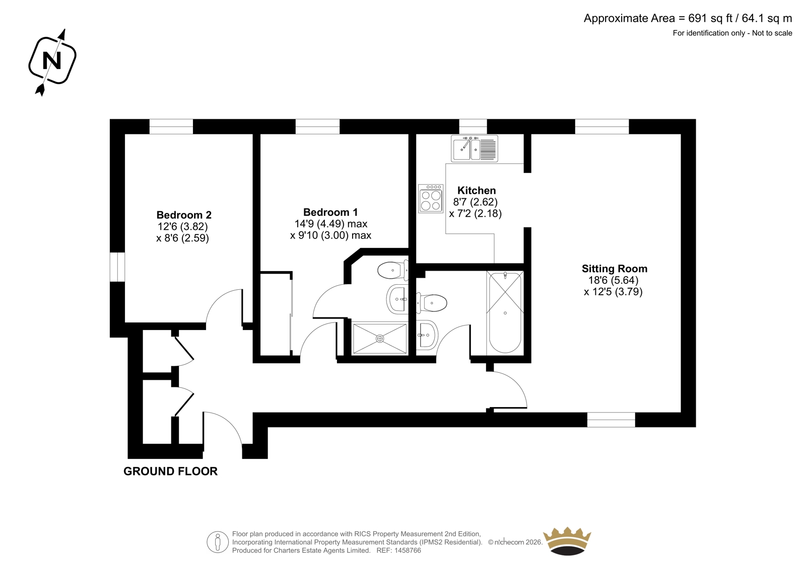 2 Cardingham Court,, Consort Mews, Fareham floorplan