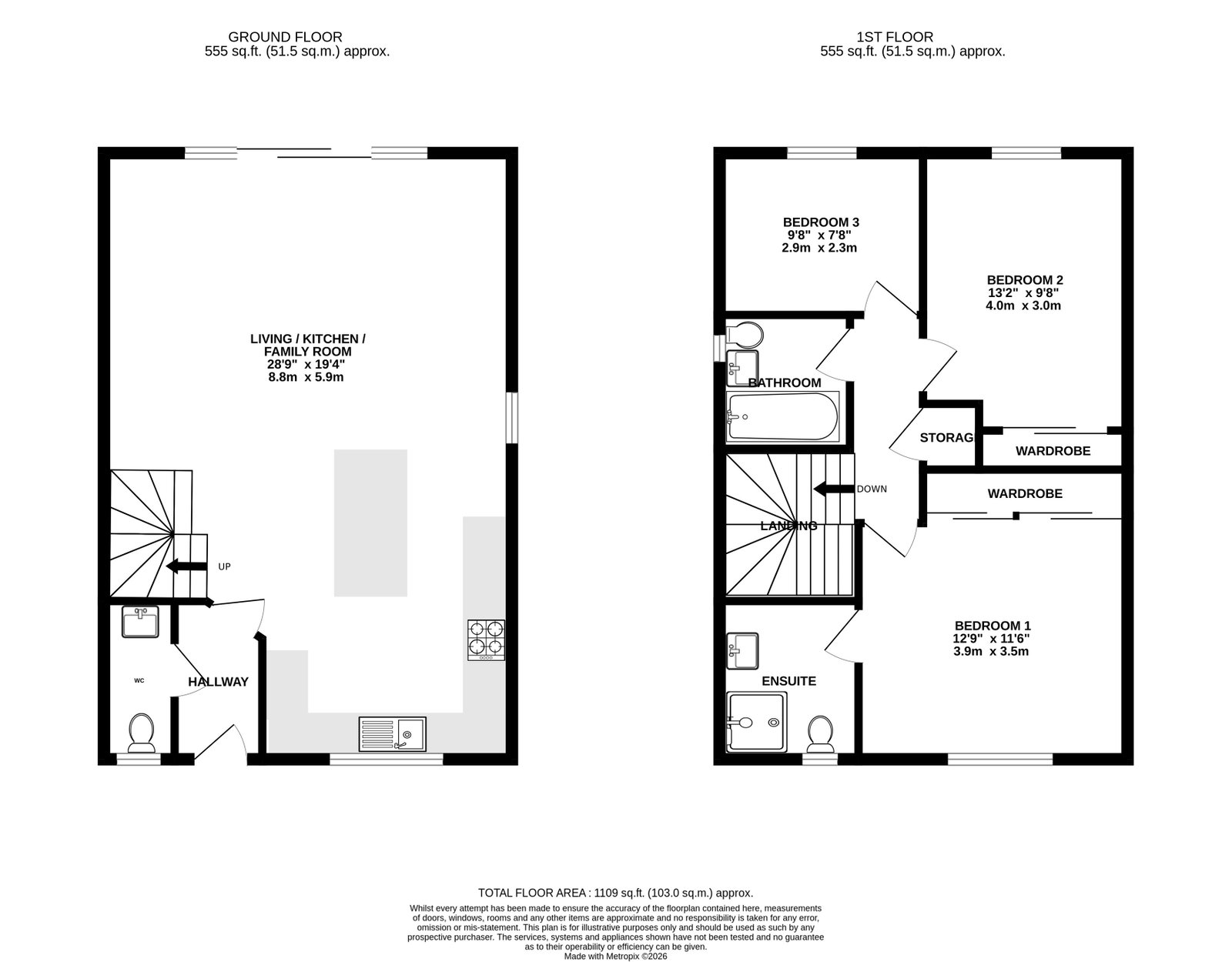 21, Severn Bore Close, Newnham-on-Severn floorplan