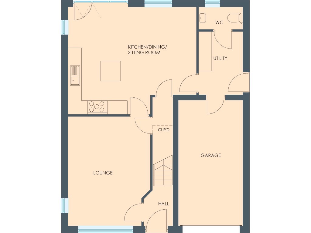 Plot 13, The Grand Duke, Off Swann Road floorplan