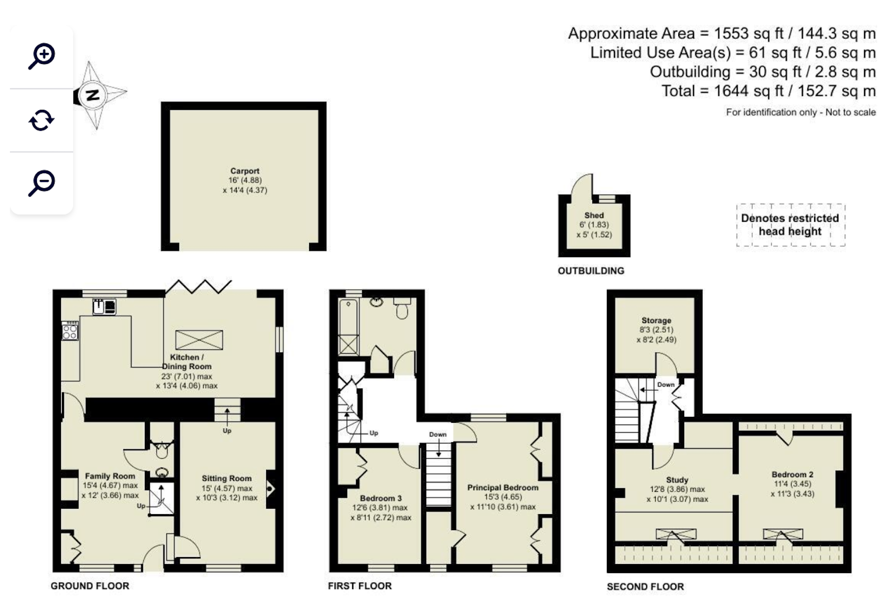 Hill Rise House, Main Street, Hethe, Nr Bicester floorplan