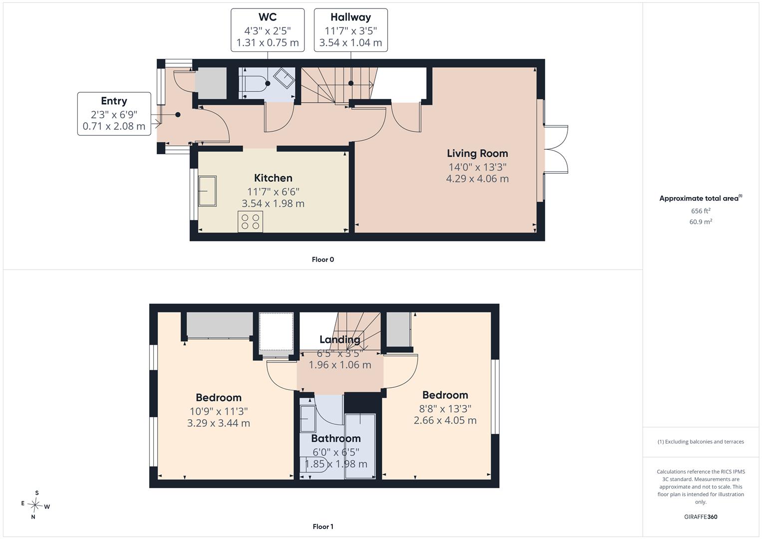 43, Grafton Way, West Molesey floorplan