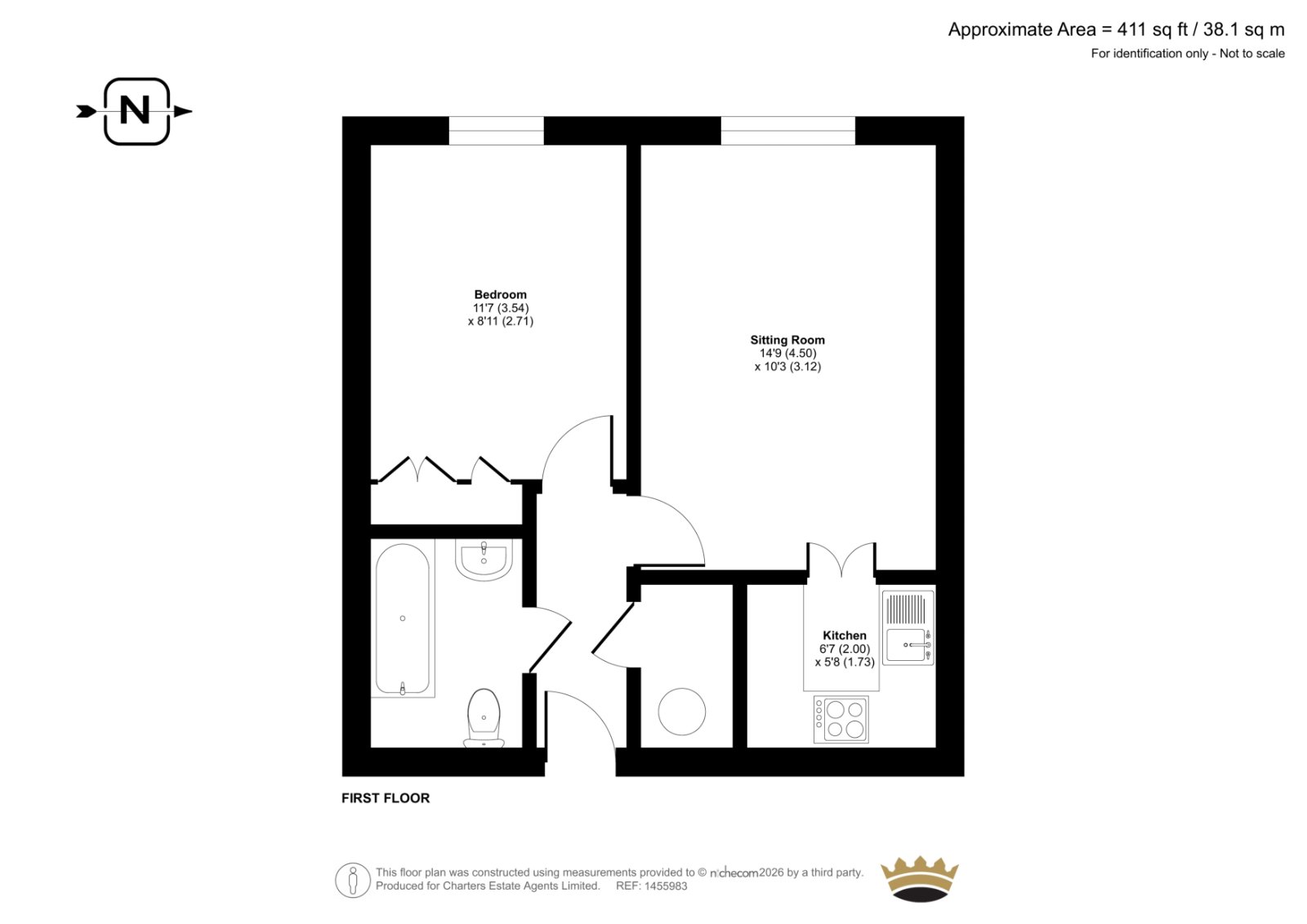 18, Cissbury Court, Findon Valley floorplan
