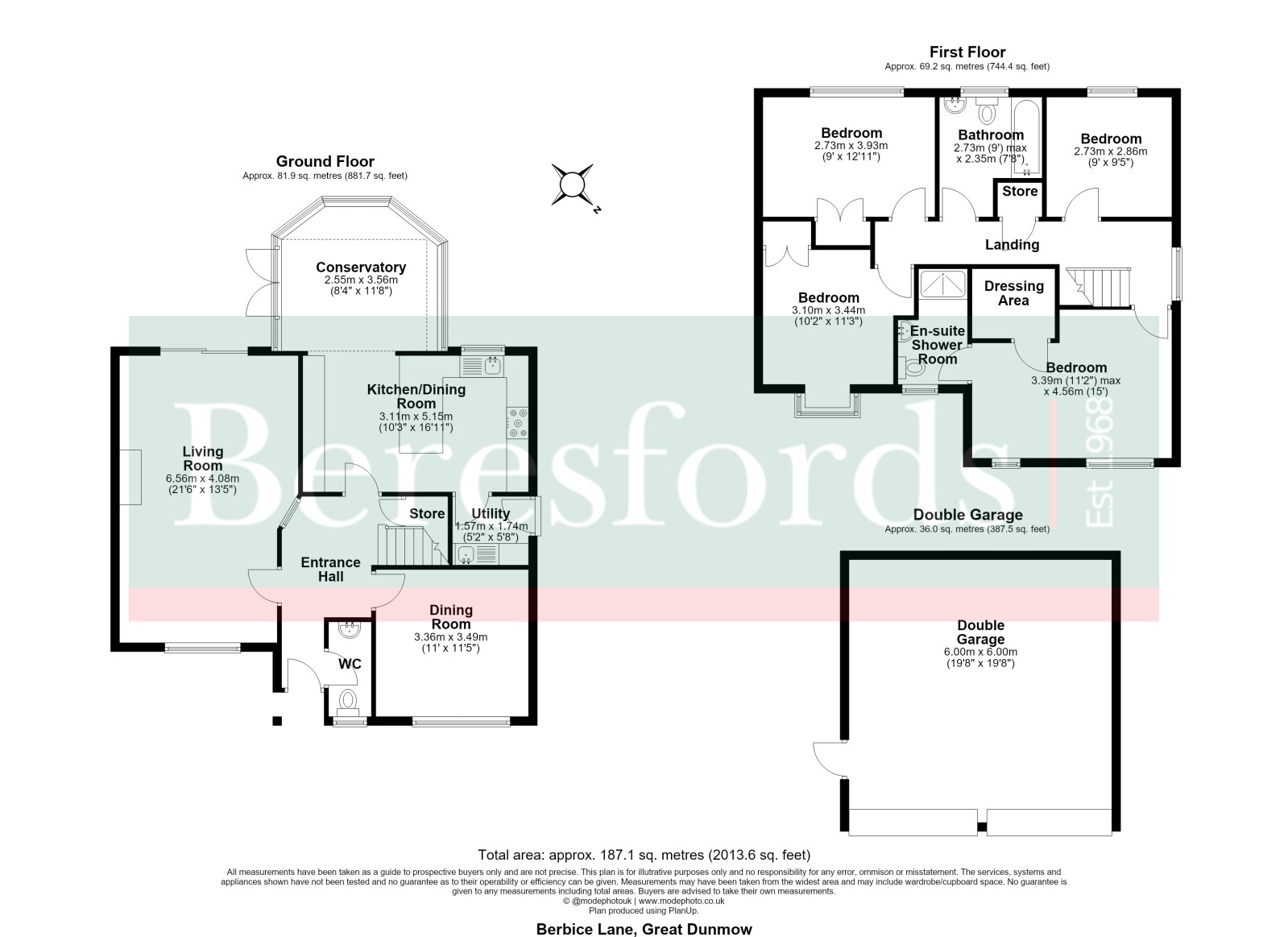 1, Berbice Lane, Essex floorplan