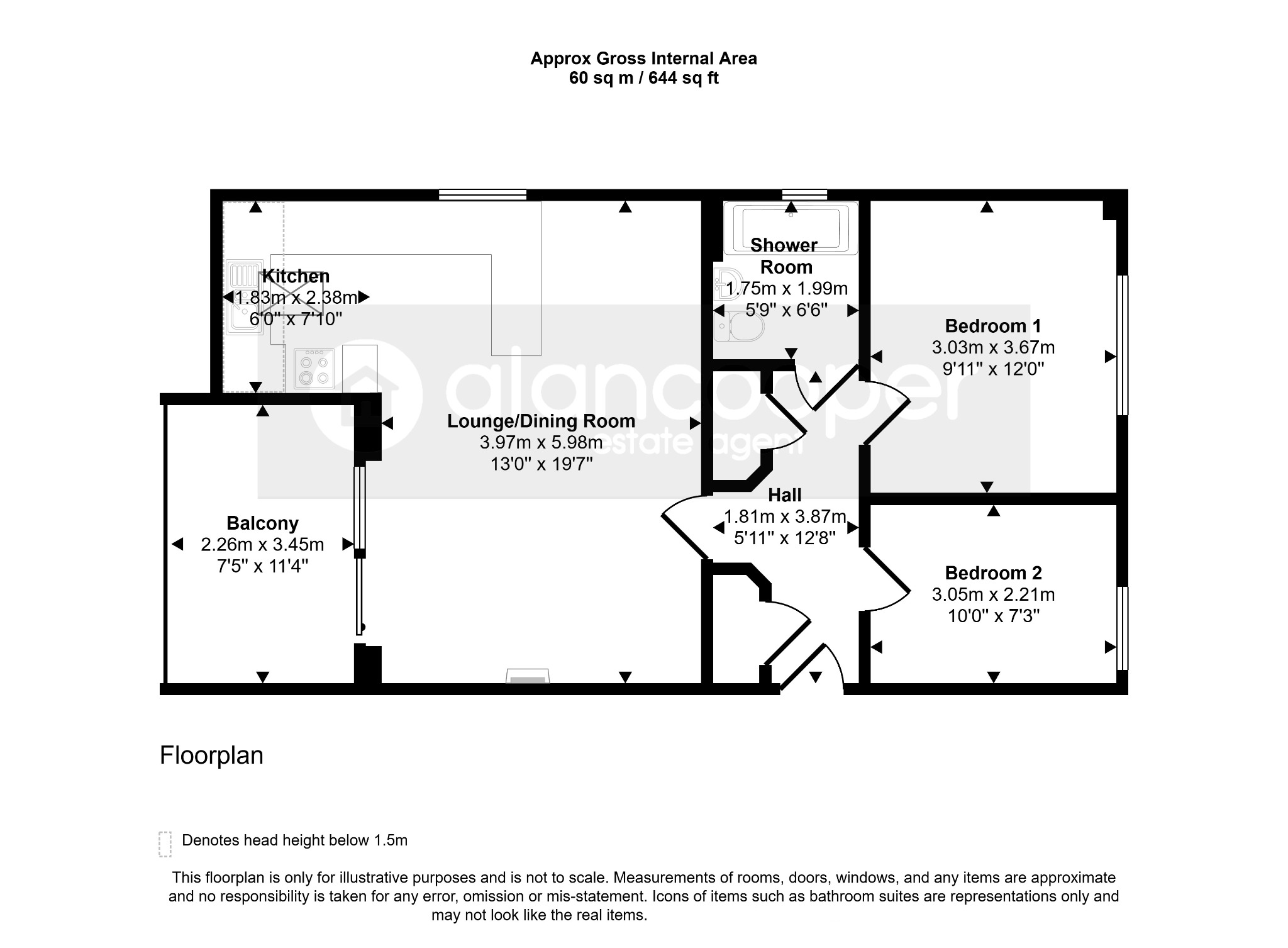 3 Alec Stewart House, Hilditch Way, Nuneaton floorplan