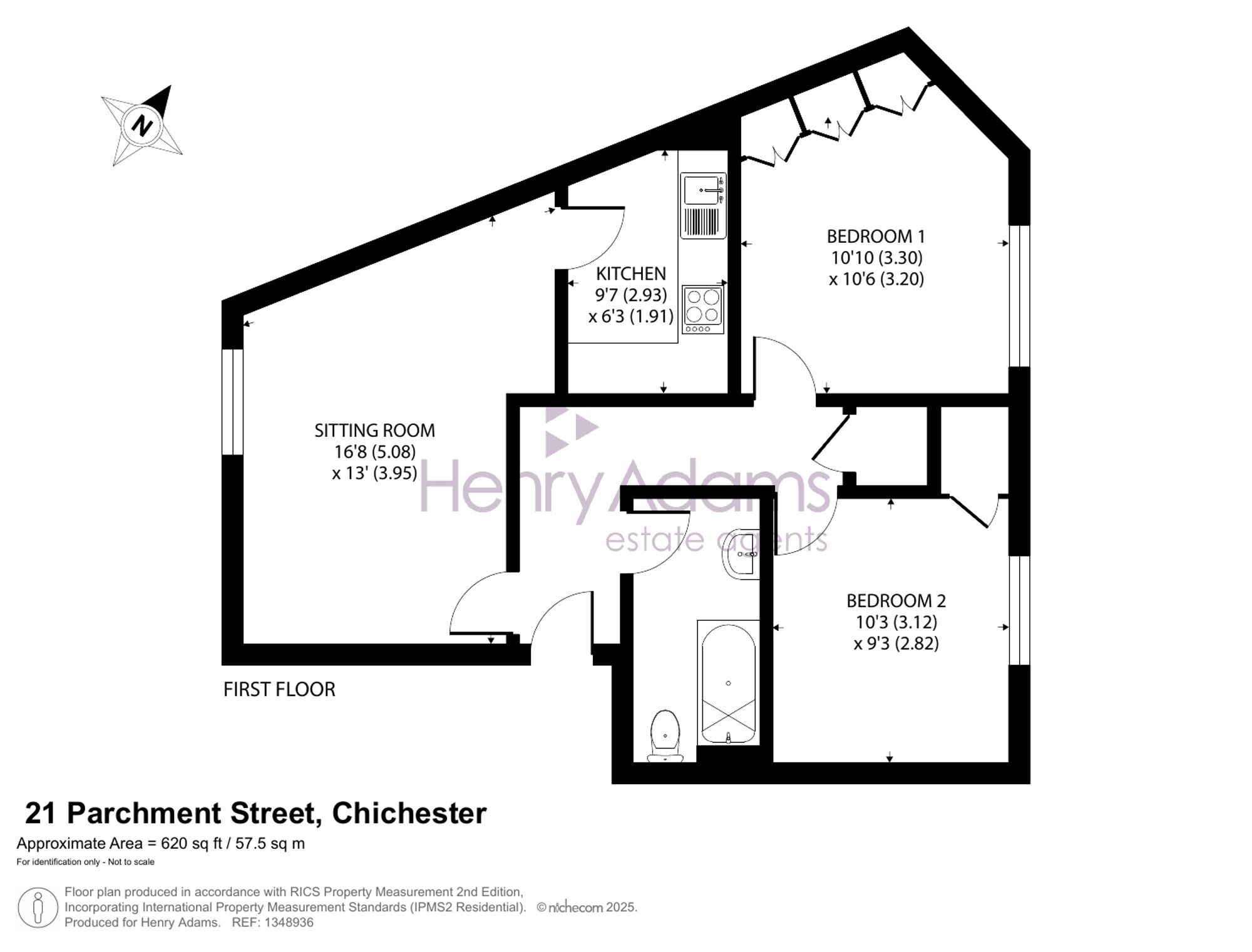 Flat 16, Mayfair Court, Chichester floorplan