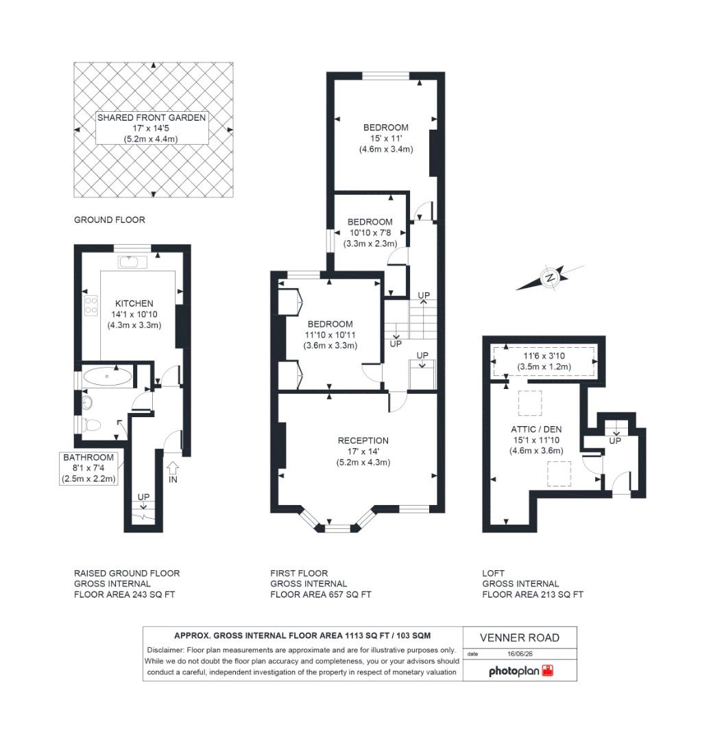 121b, Venner Road, Sydenham floorplan