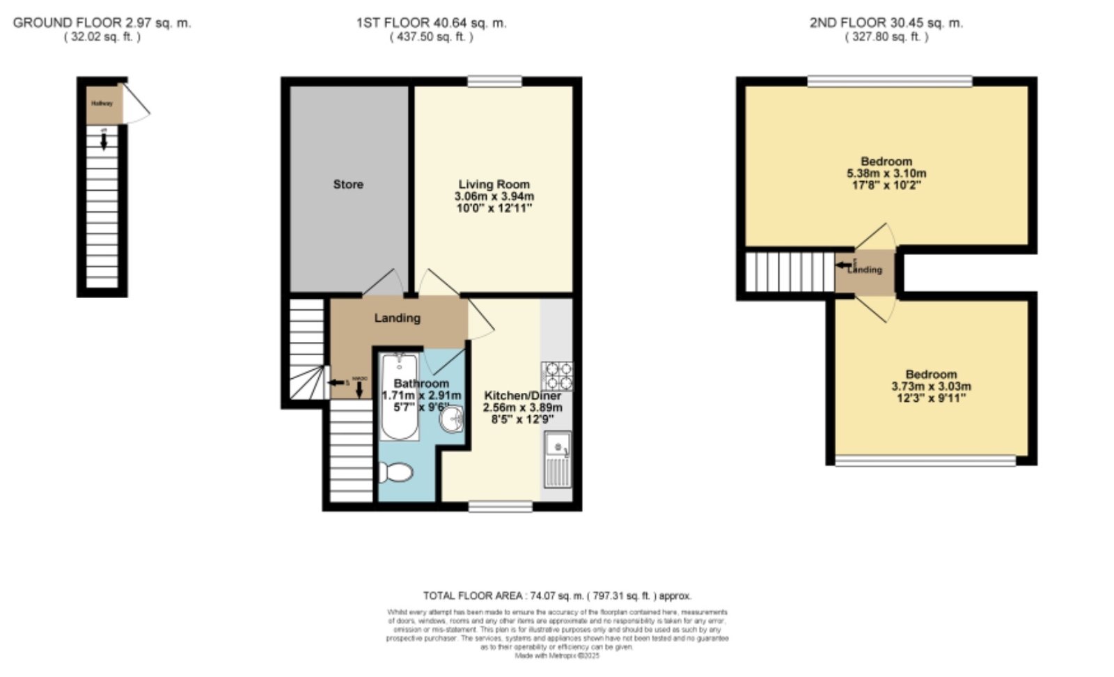 64, Bellevue Road, Kent floorplan