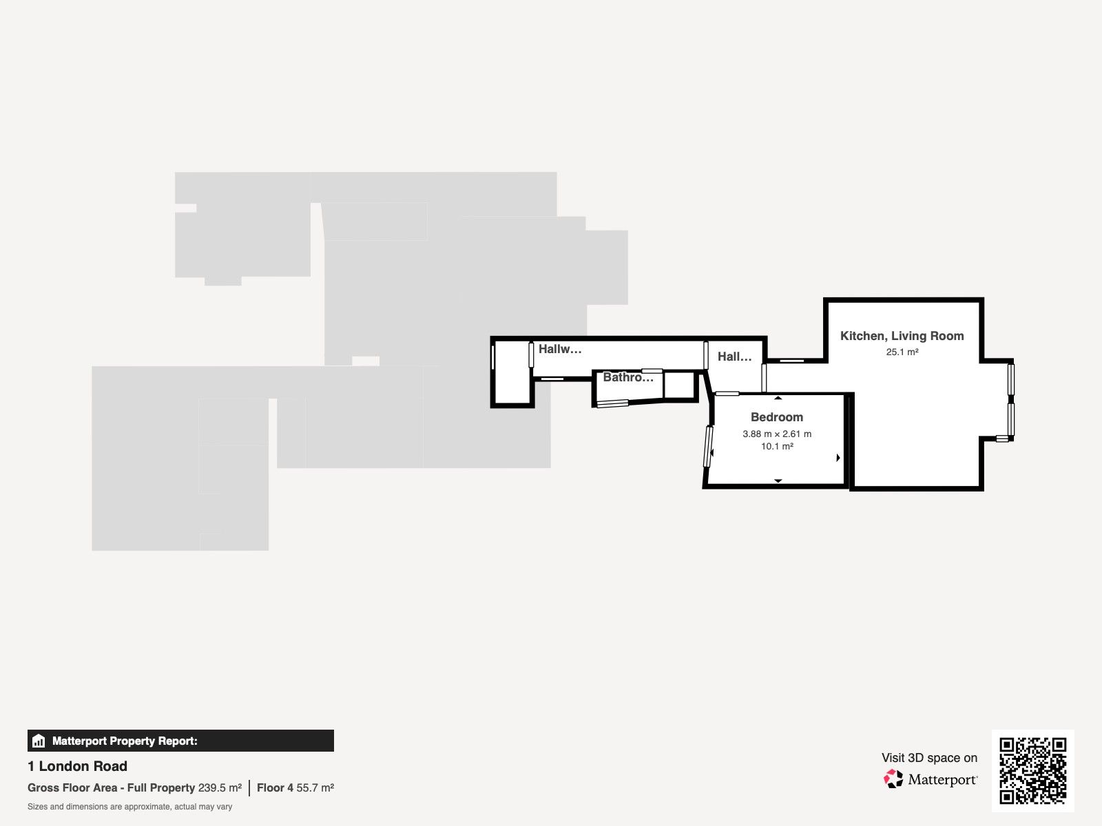 Flat 3, 1 London road, Sittingbourne floorplan
