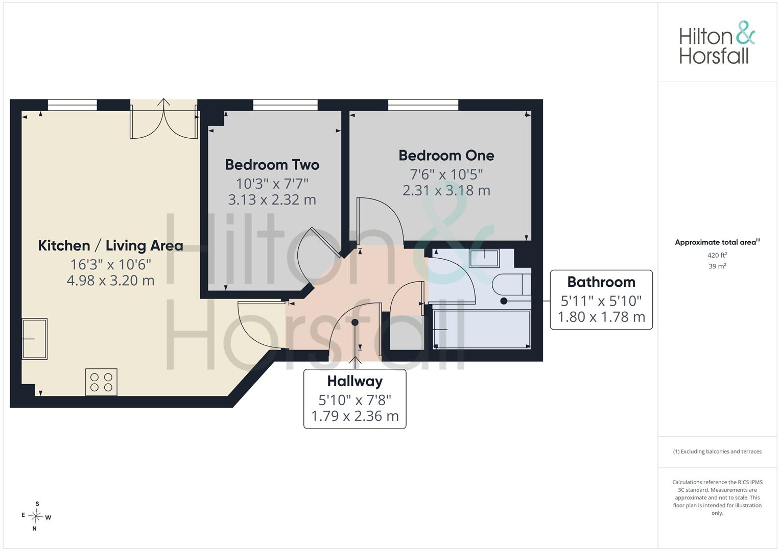 Apartment 7, Cotton Mill Works, Knotts Lane, Colne floorplan