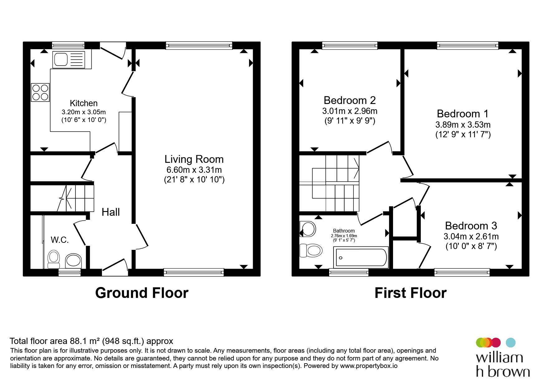 88, Bawn Approach, Leeds floorplan