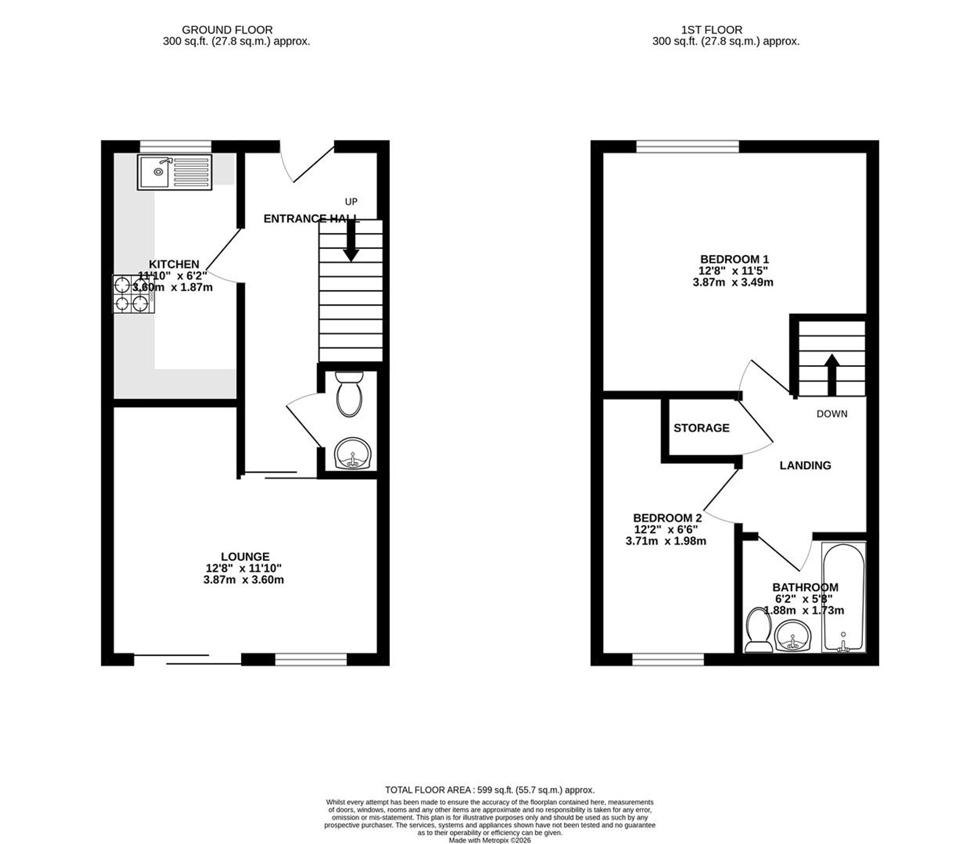 21, Linnet Way, Chesterfield floorplan